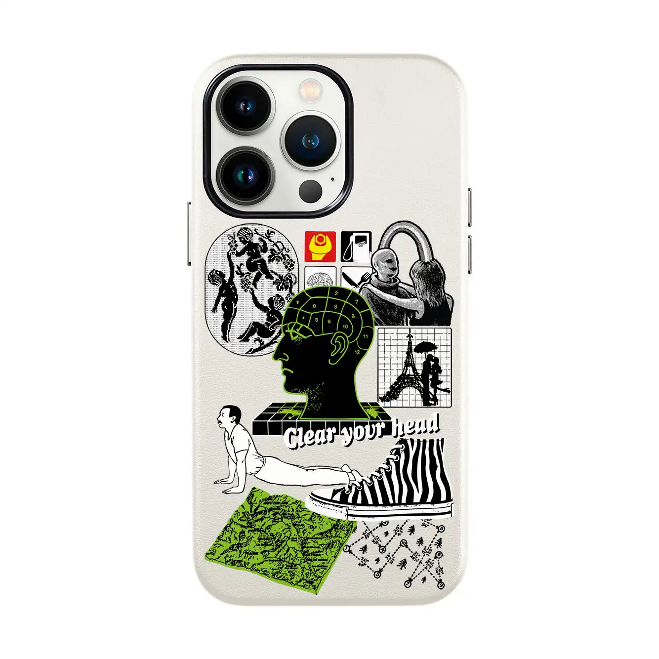 CLEAR YOUR HEAD-iPhone 13 Pro Max Leather Kılıf