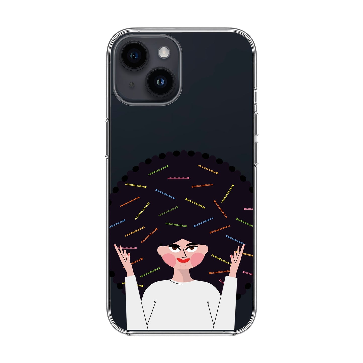 TANGLES OF HAPPINESS-iPhone 14 Solid Kılıf