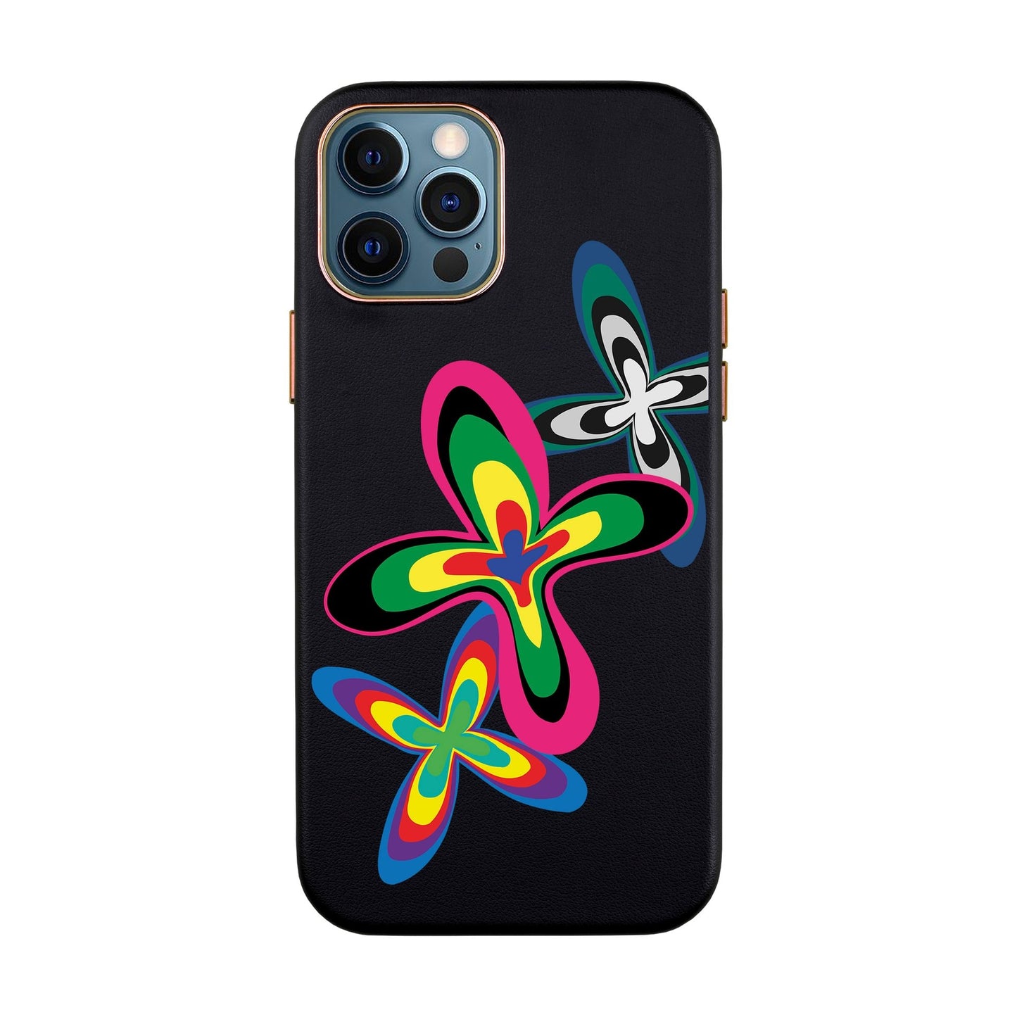 COLOR FLOWER-iPhone XR Leather Kılıf