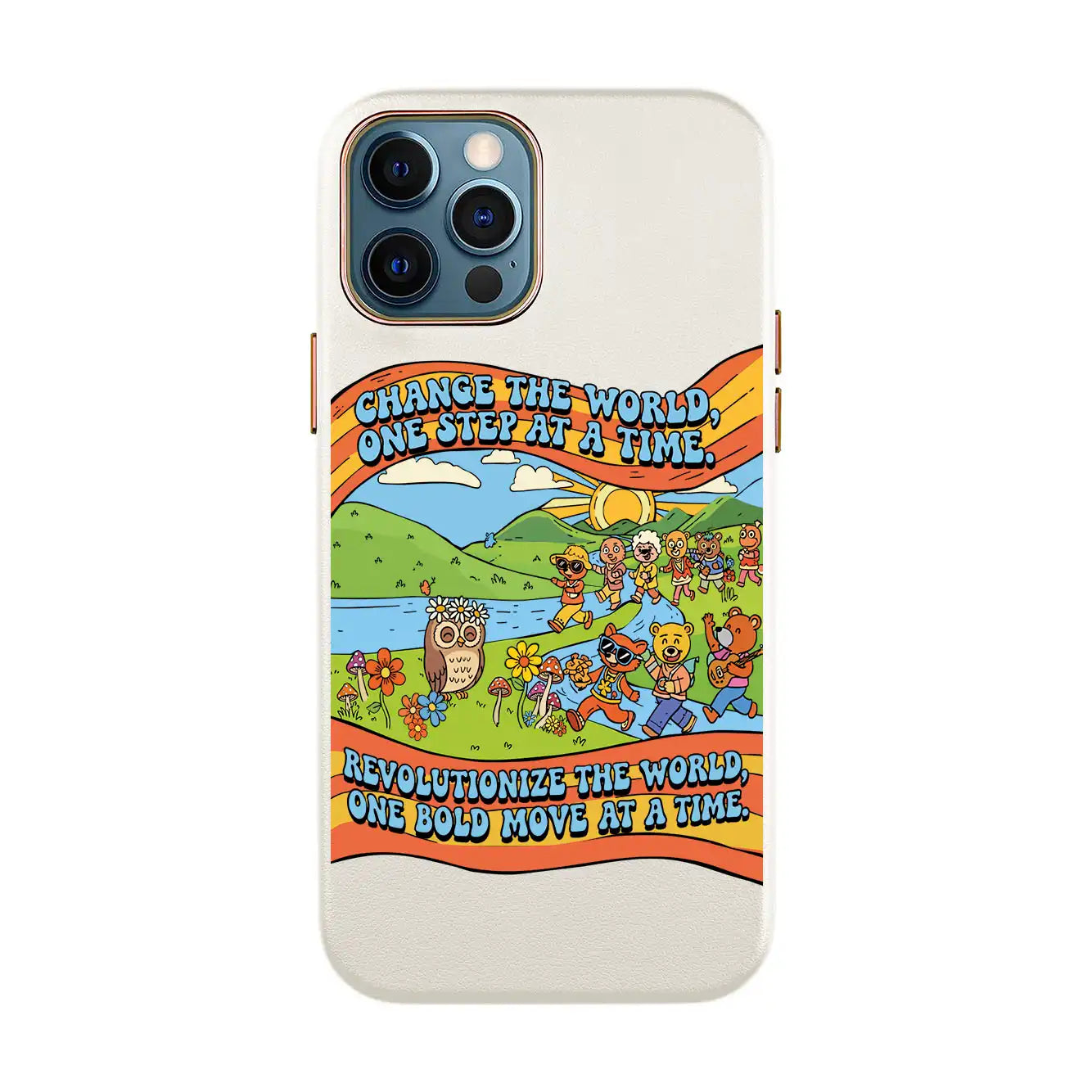 CHANGE THE WORLD-iPhone 7 Plus / 8 Plus Leather Kılıf