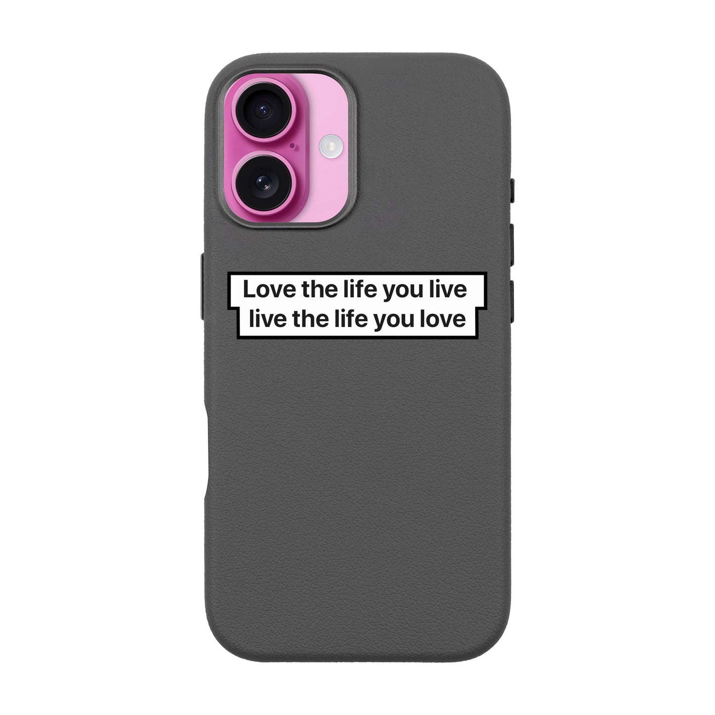 LOVE THE LIFE-iPhone 16 Leather Premium Kılıf MagSafe Özellikli