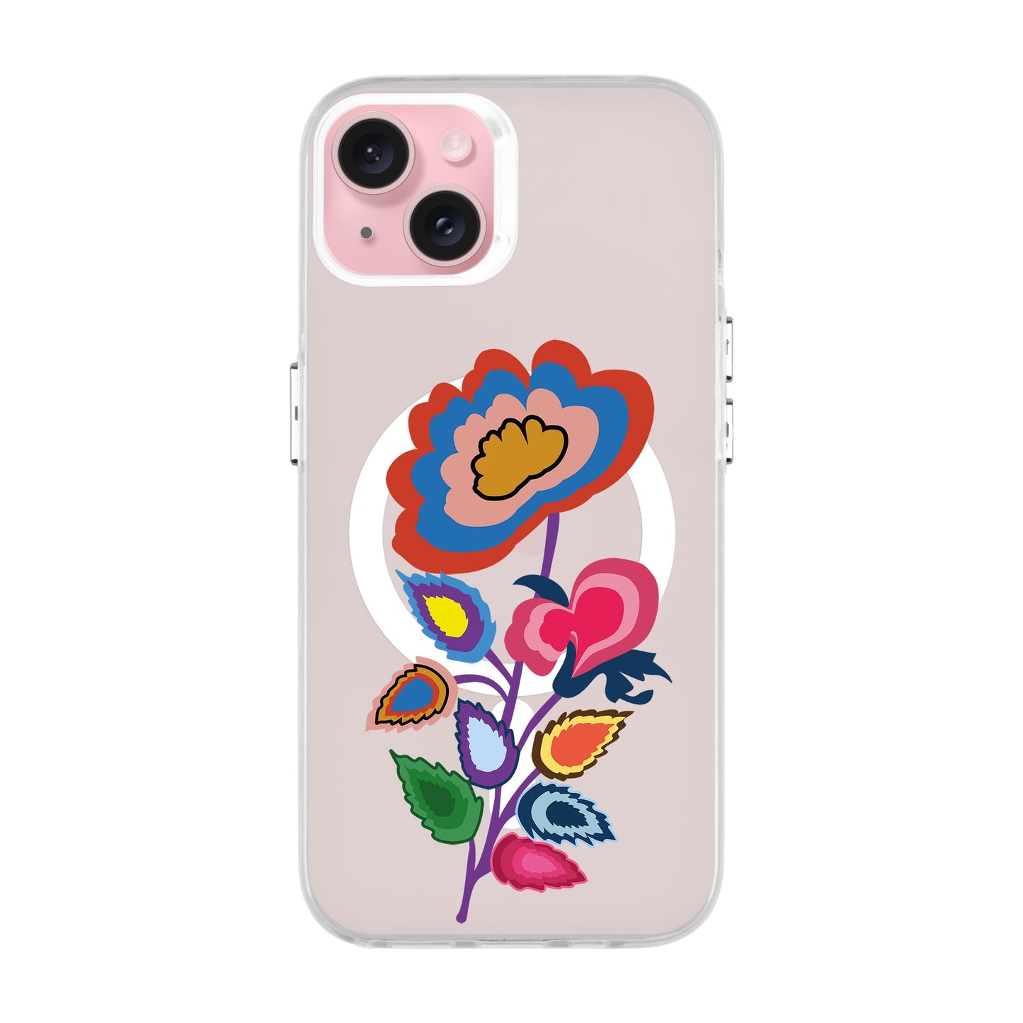 KNITTED FLOWER-iPhone 15 Plus Hold Kılıf MagSafe Özellikli