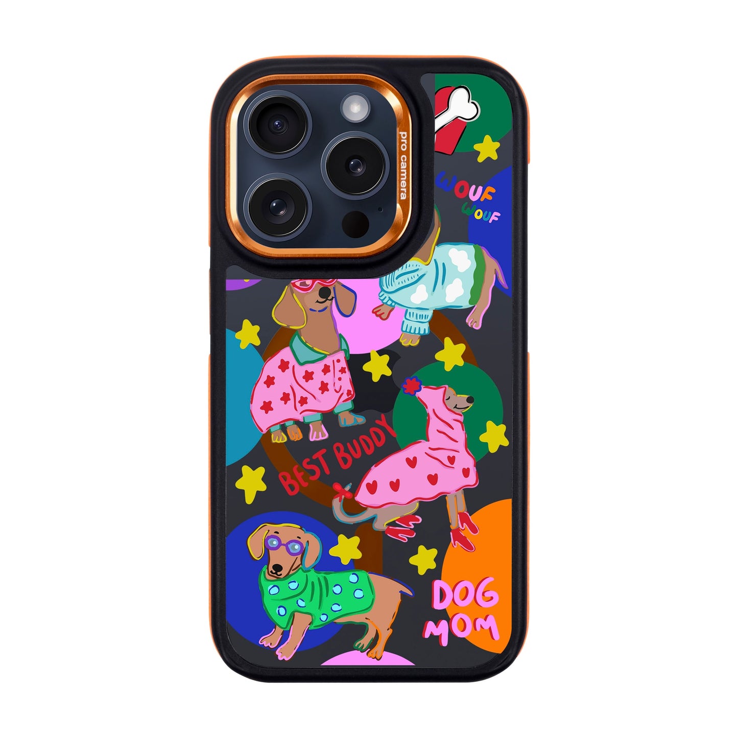DOG MOM-iPhone 15 Pro Dark Kılıf MagSafe Özellikli
