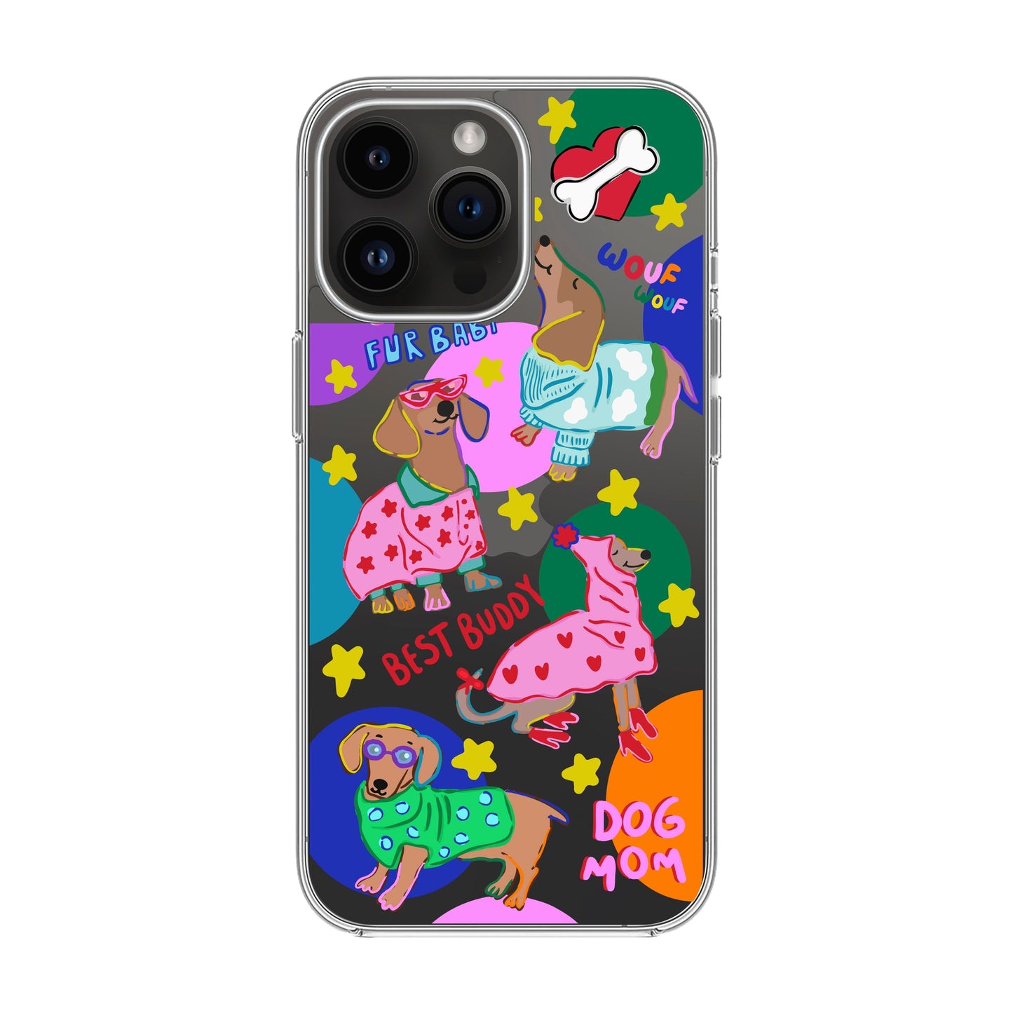 DOG MOM-iPhone 15 Pro Max Solid Kılıf