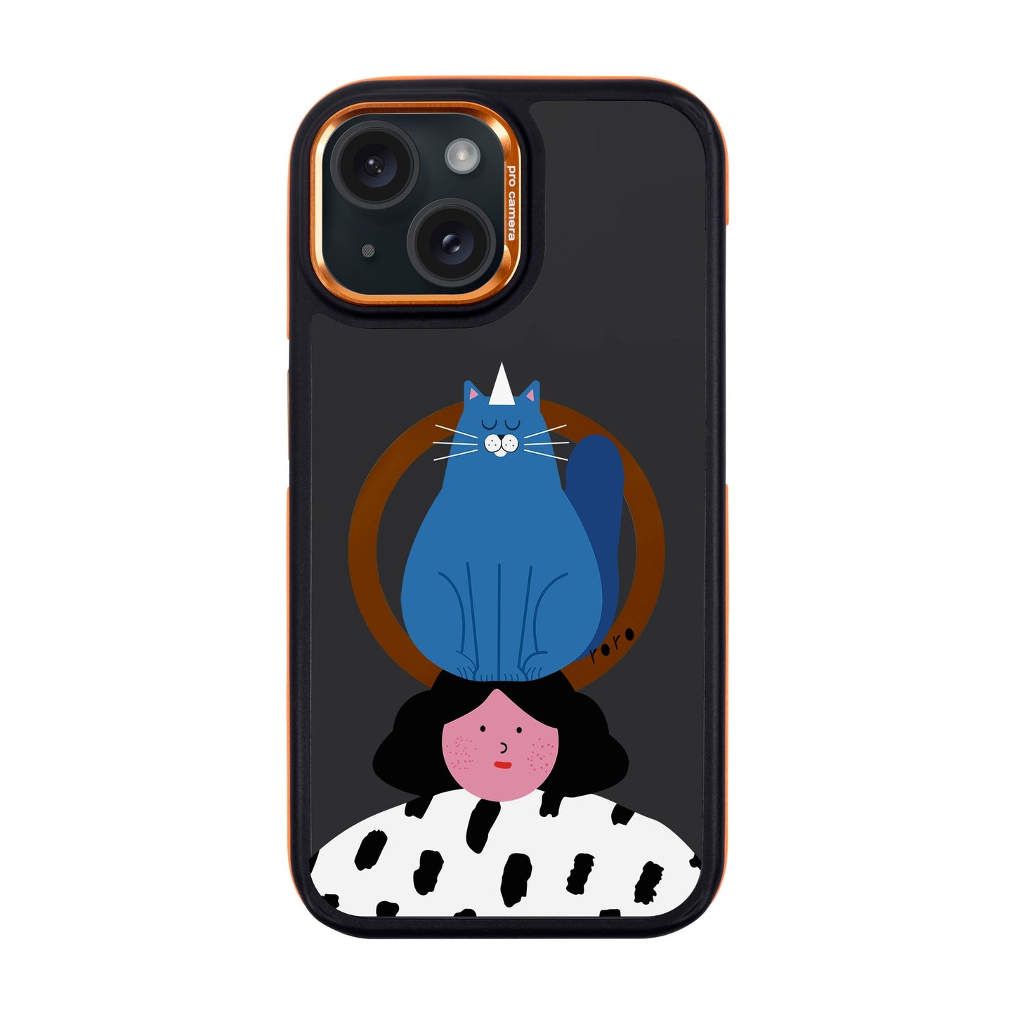 NAUGHTY CAT-iPhone 15 Dark Kılıf MagSafe Özellikli
