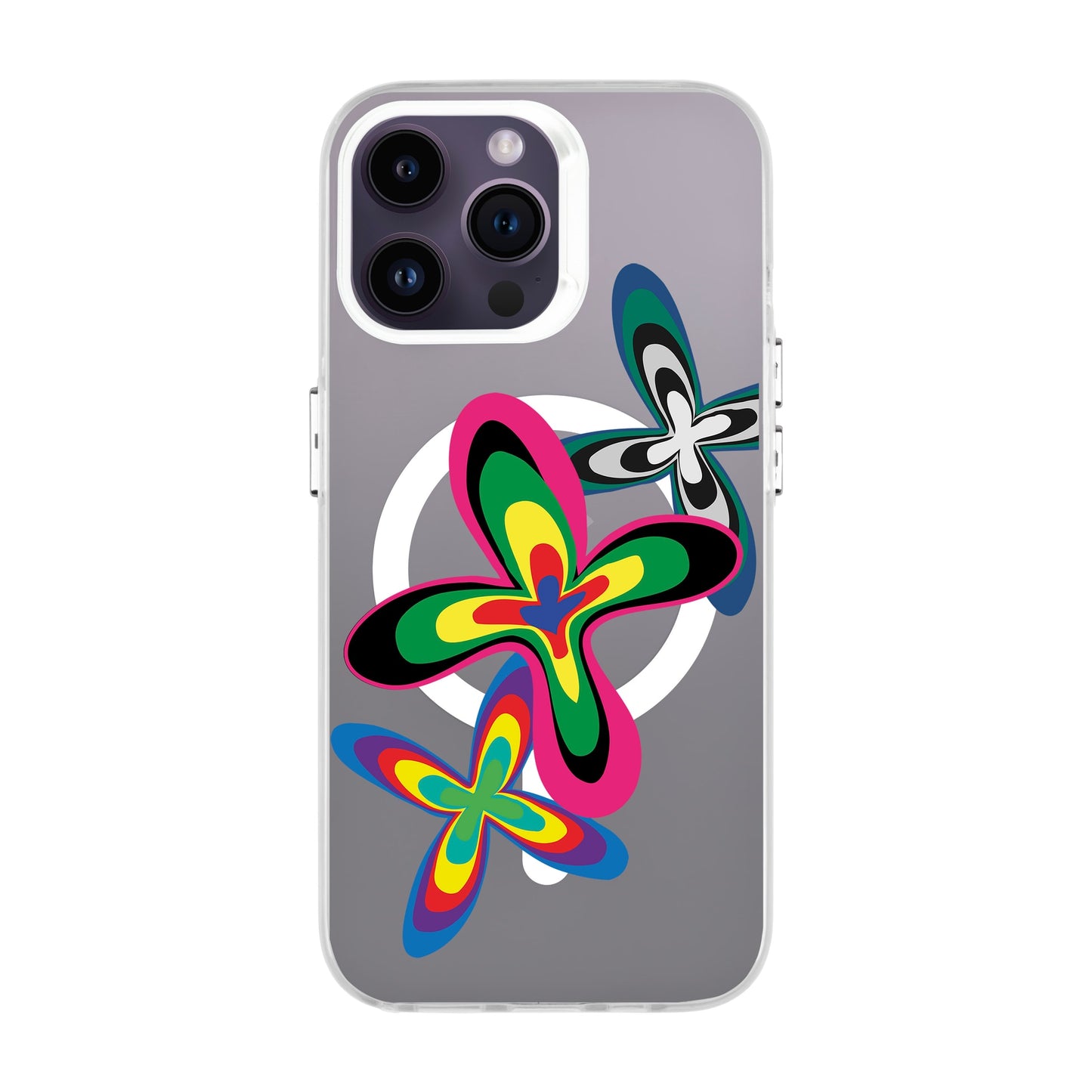 COLOR FLOWER-iPhone 14 Pro Max Hold Kılıf MagSafe Özellikli