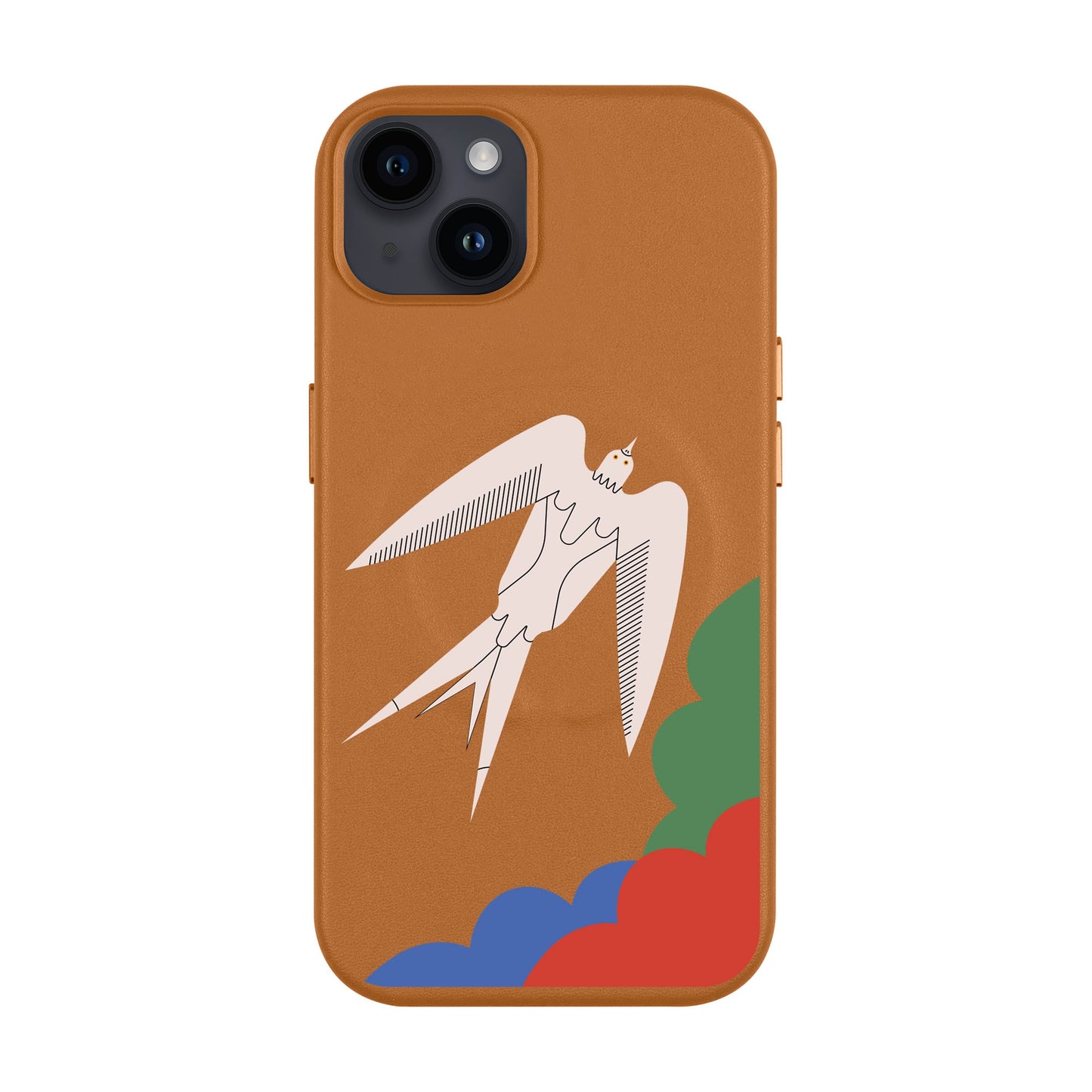 L’OISEAU LIBRE-iPhone 14 Plus Leather Kılıf MagSafe Özellikli