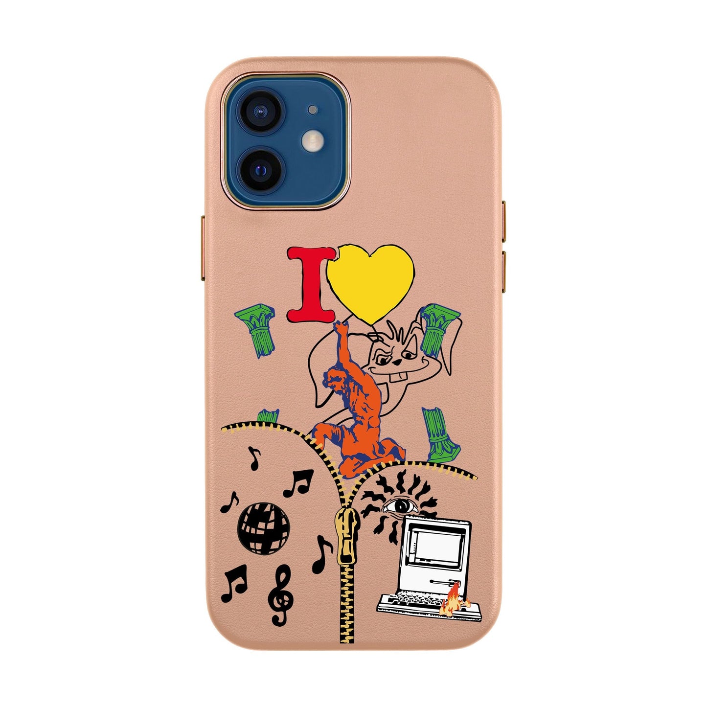 ANTIQUE-iPhone 12 Mini Leather Kılıf