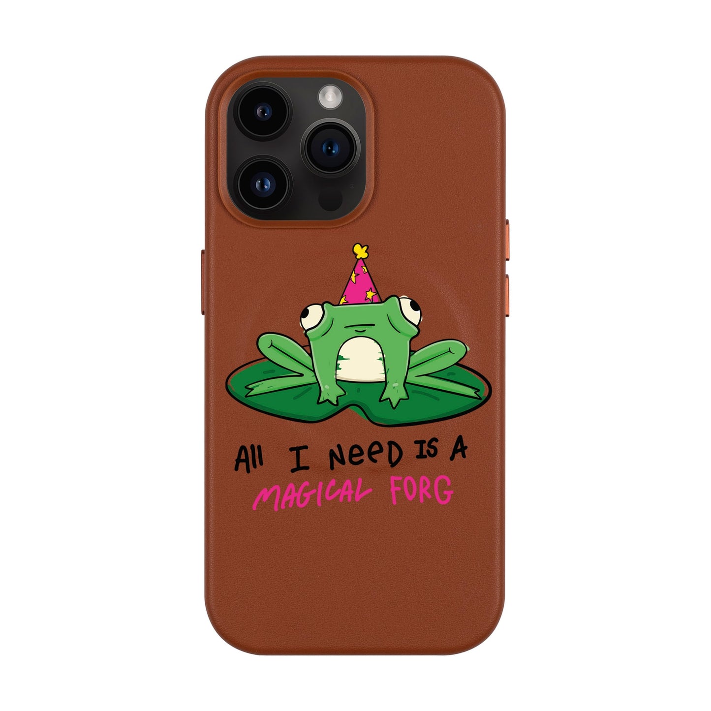 FORG-iPhone 14 Pro Max Leather Kılıf MagSafe Özellikli