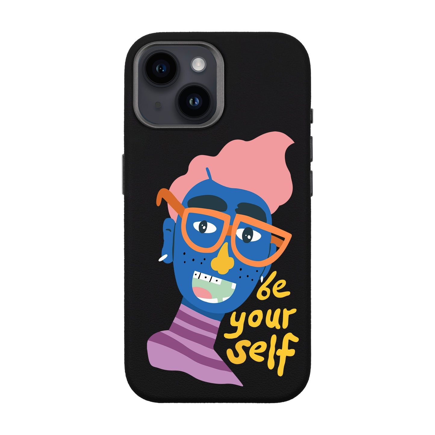 BE YOURSELF-iPhone 13 Leather Premium Kılıf MagSafe Özellikli
