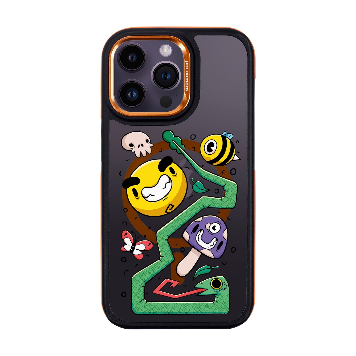 NADUR-iPhone 14 Pro Max Dark Kılıf MagSafe Özellikli