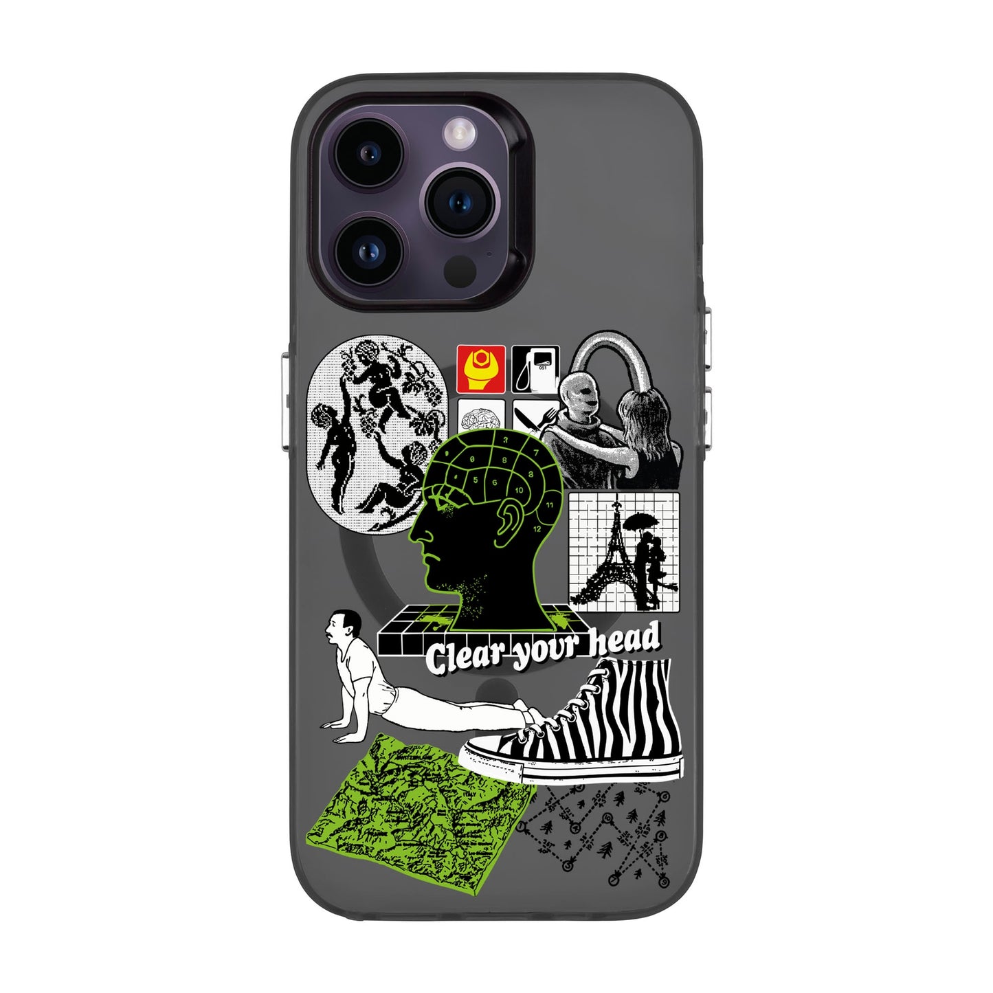 CLEAR YOUR HEAD-iPhone 14 Pro Max Hold Kılıf MagSafe Özellikli