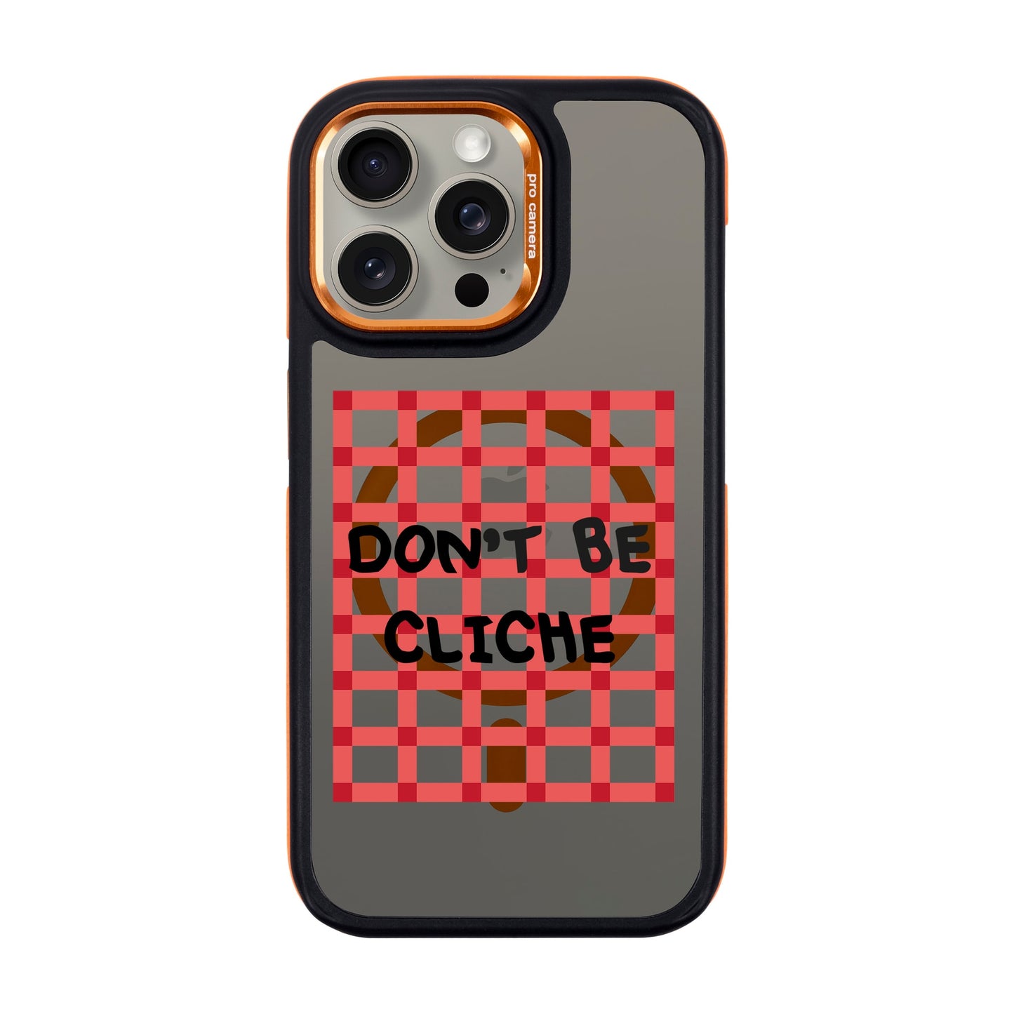 DON'T BE CLICHE-iPhone 15 Pro Max Dark Kılıf MagSafe Özellikli