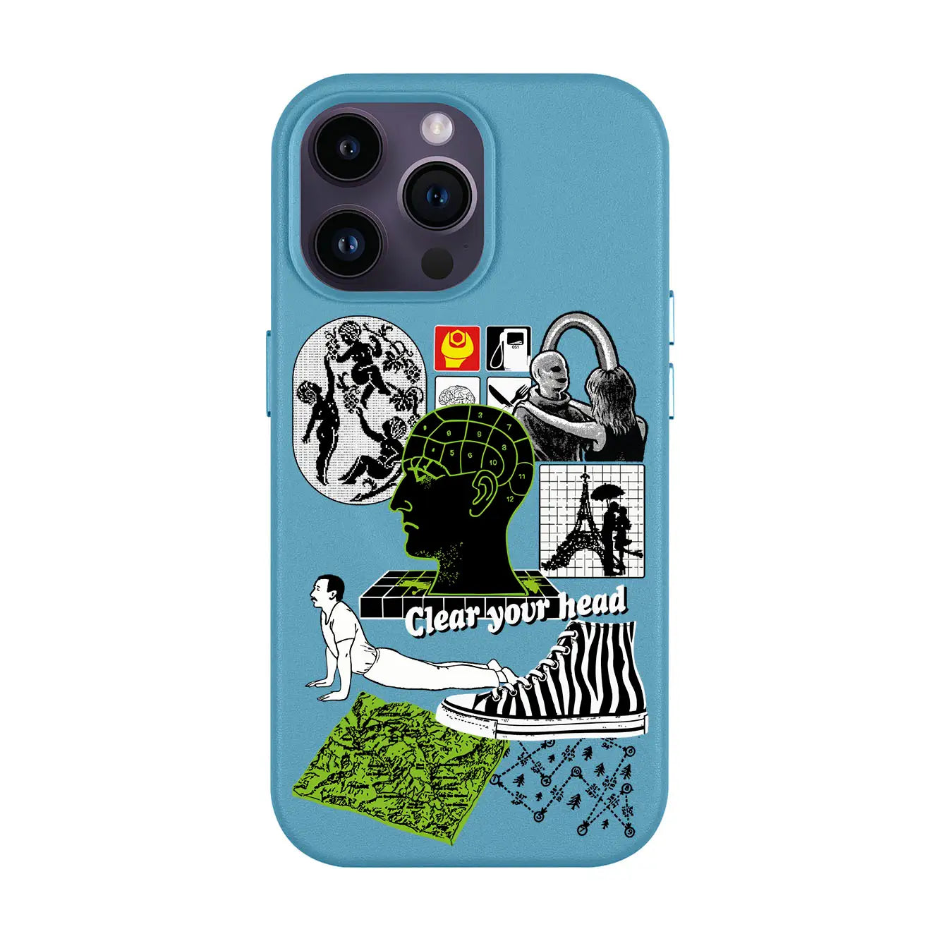 CLEAR YOUR HEAD-iPhone 14 Pro Max Leather Kılıf MagSafe Özellikli