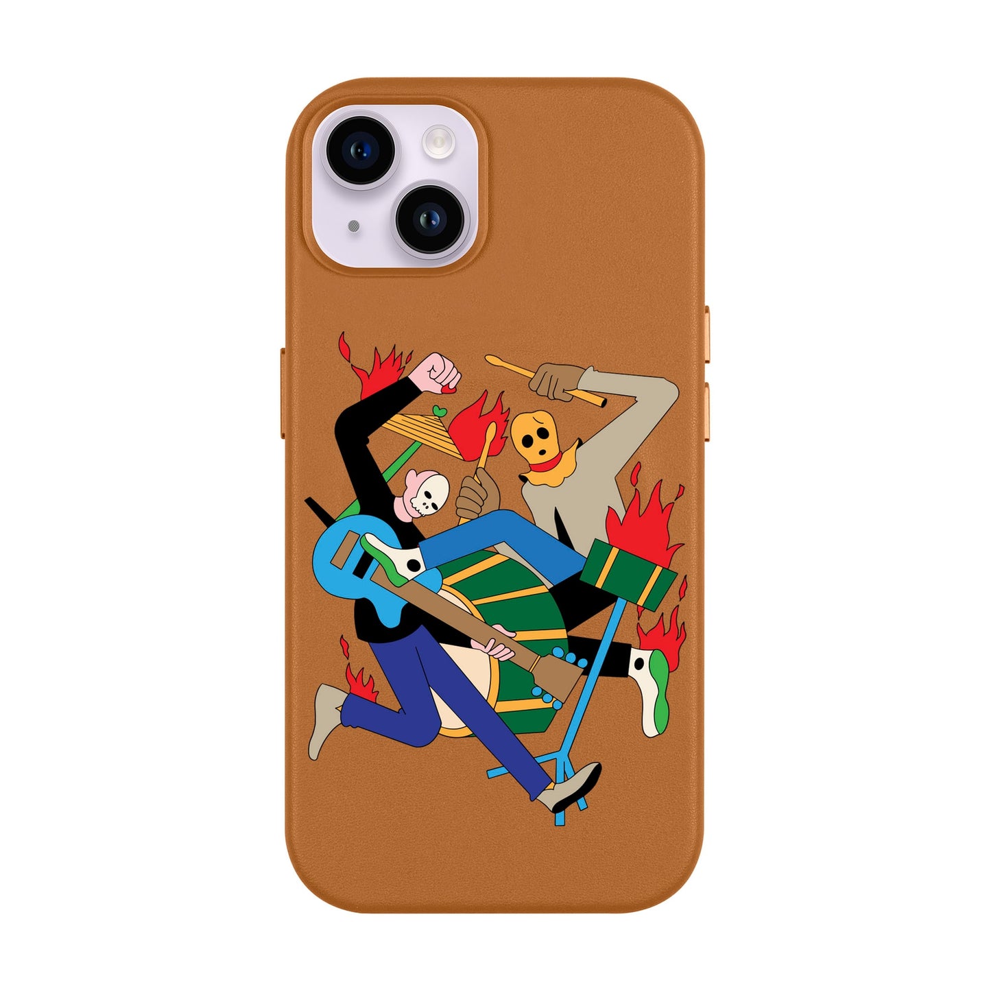 MONSTER MASH-iPhone 14 Plus Leather Kılıf MagSafe Özellikli