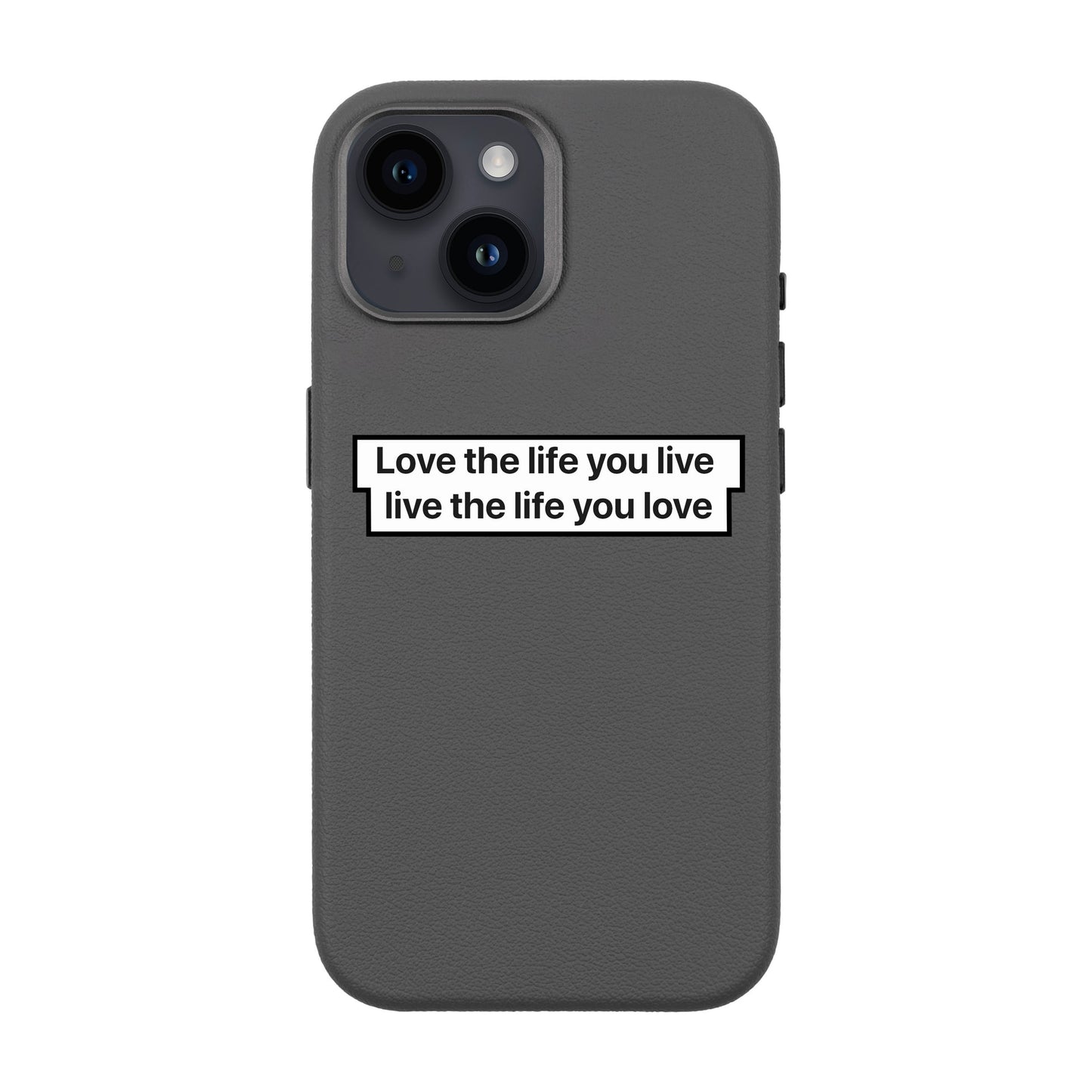 LOVE THE LIFE-iPhone 13 Leather Premium Kılıf MagSafe Özellikli