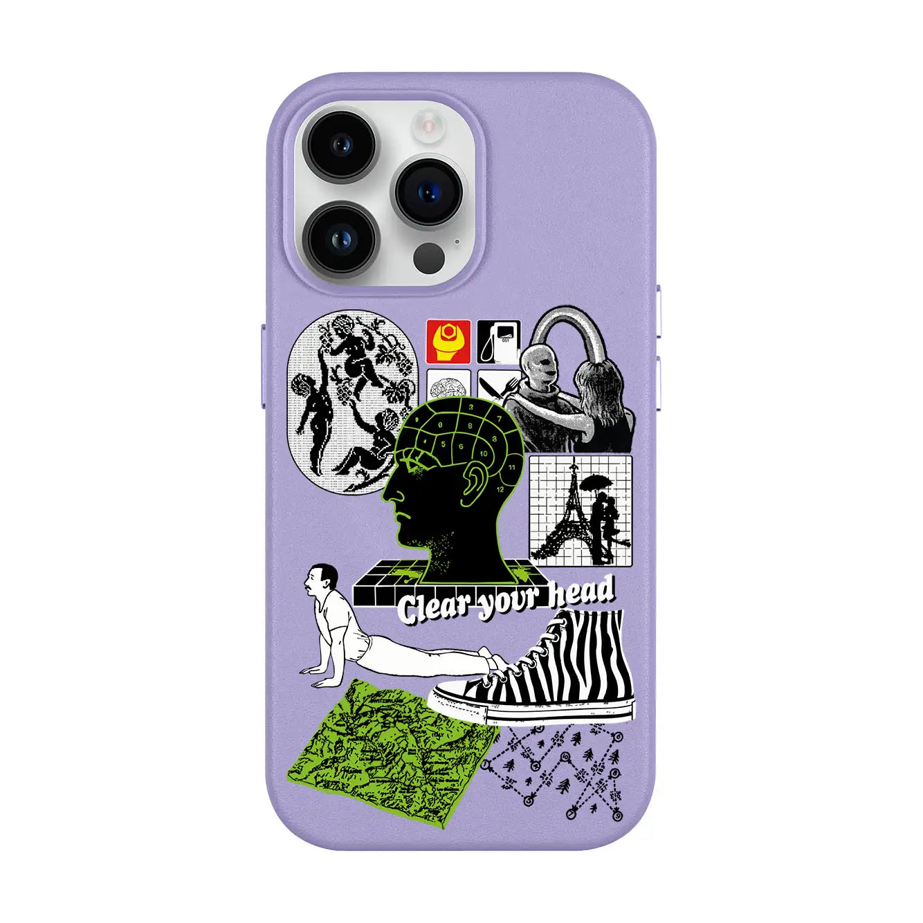 CLEAR YOUR HEAD-iPhone 14 Pro Max Leather Kılıf MagSafe Özellikli