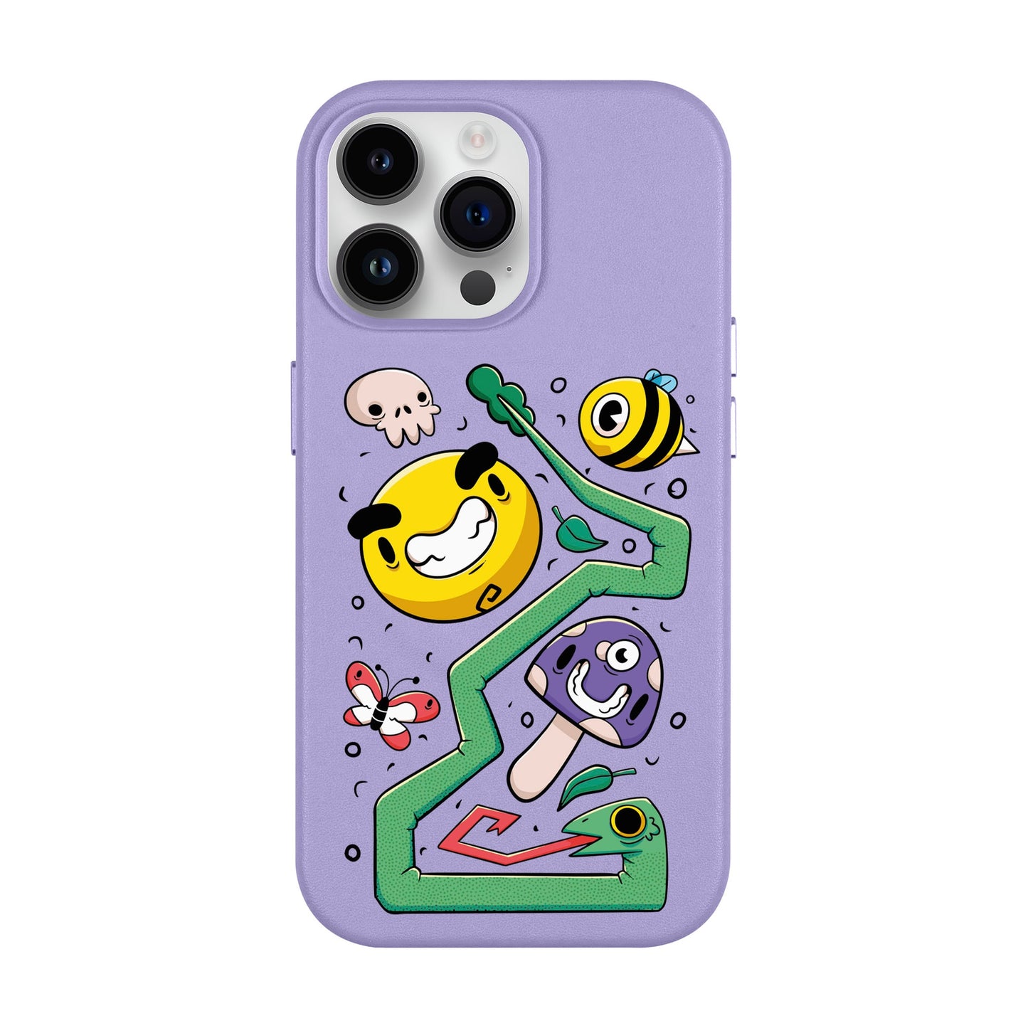 NADUR-iPhone 14 Pro Max Leather Kılıf MagSafe Özellikli