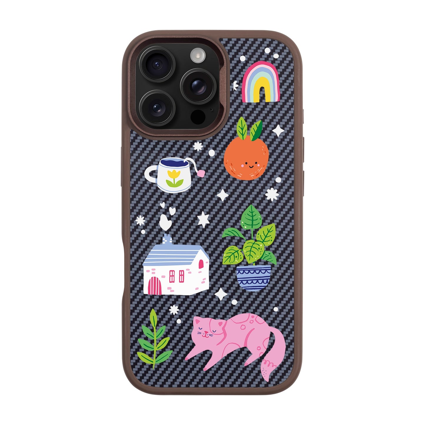 FRESH SPRING-iPhone 16 Pro Max Plaid Kılıf MagSafe Özellikli