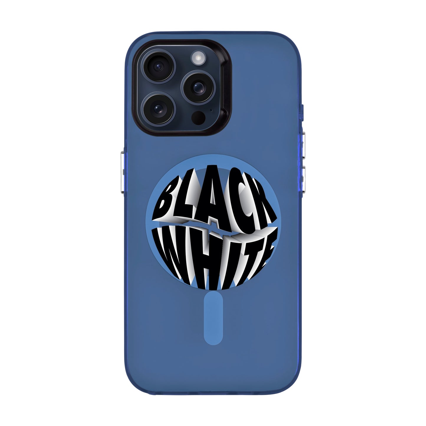 BLACK WHITE-iPhone 13 Pro Max Hold Kılıf MagSafe Özellikli