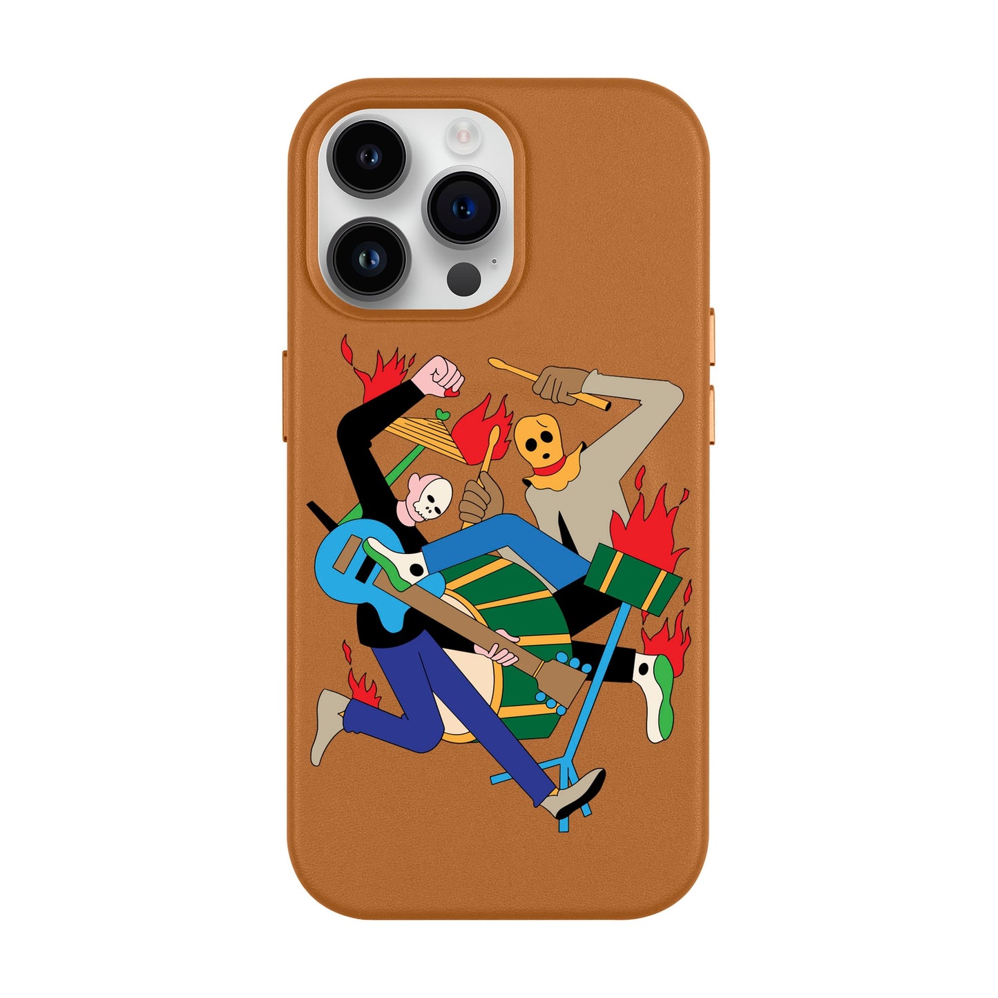 MONSTER MASH-iPhone 14 Pro Max Leather Kılıf MagSafe Özellikli