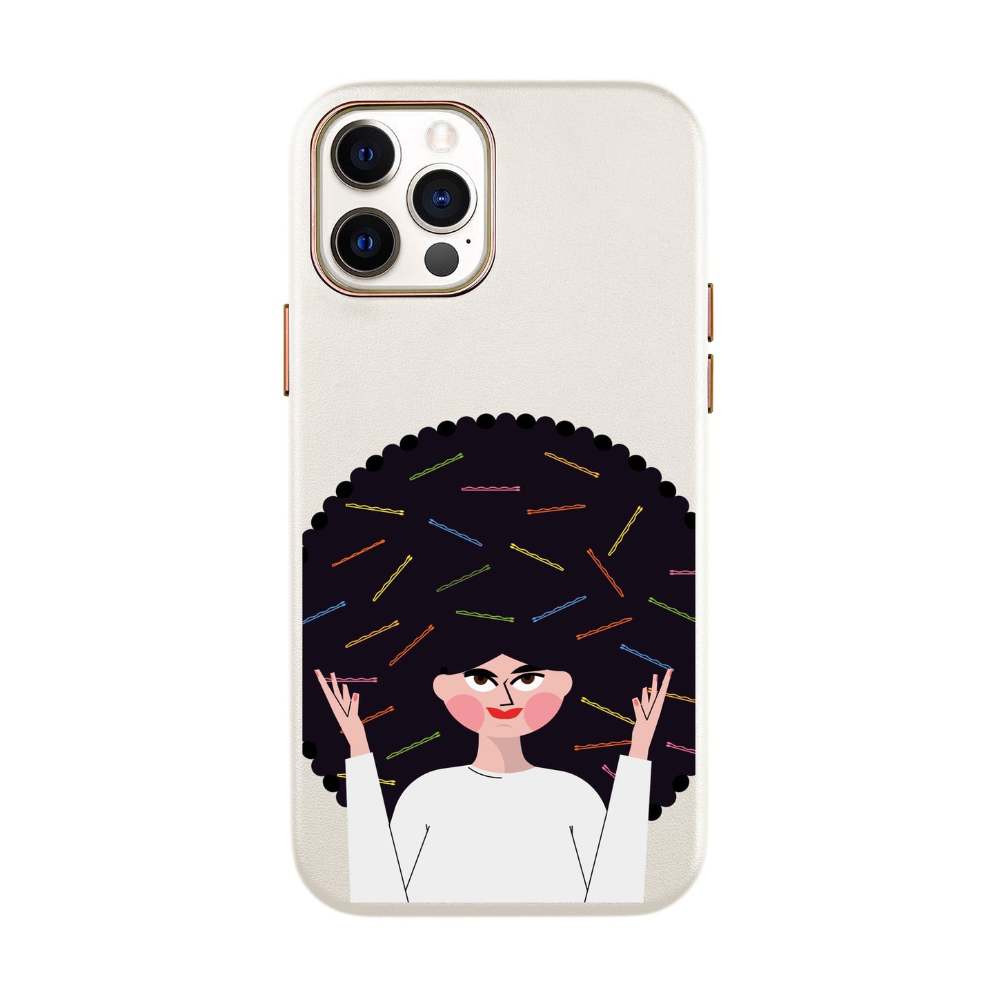 TANGLES OF HAPPINESS-iPhone 12 Mini Leather Kılıf