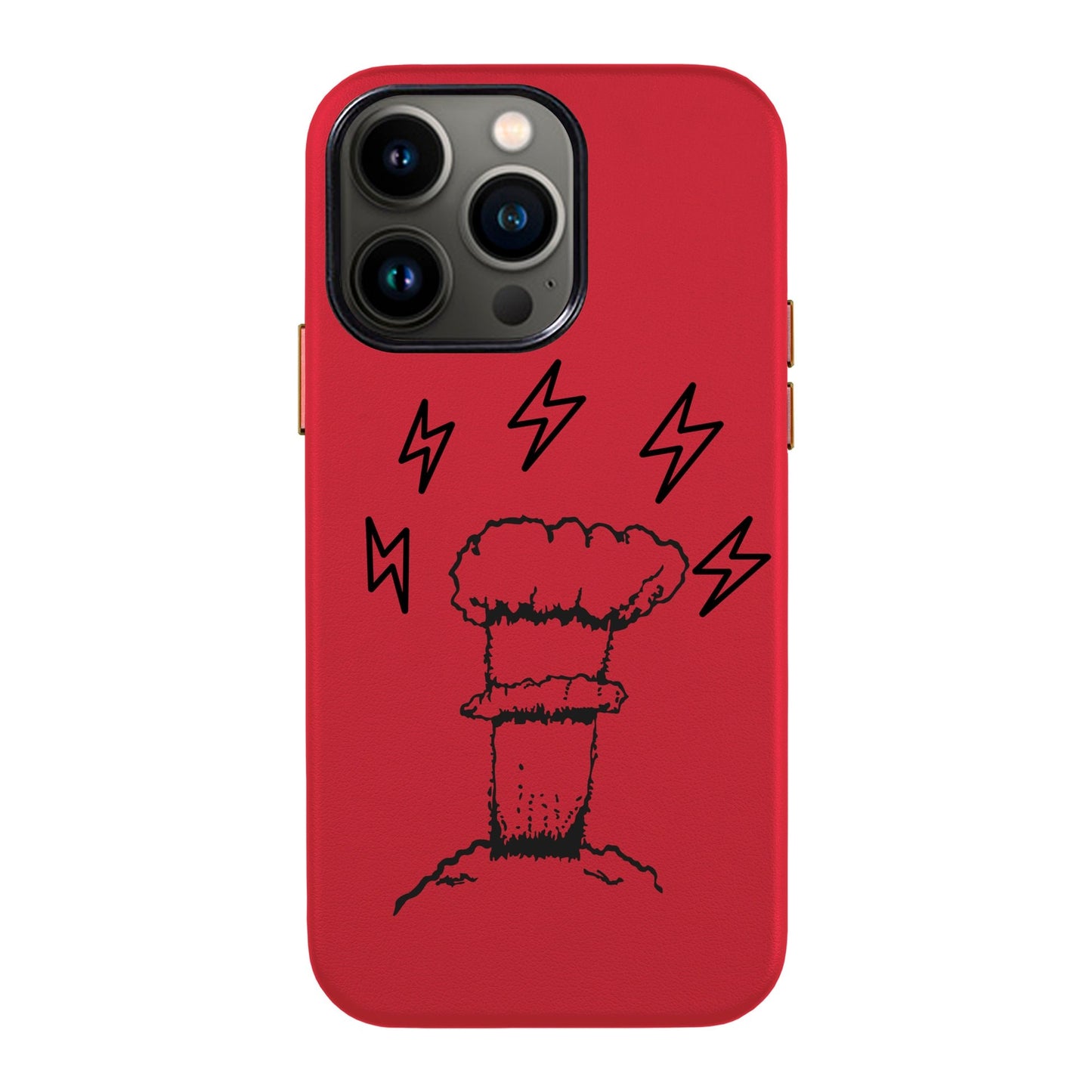 VOLCANIC-iPhone 13 Pro Max Leather Kılıf