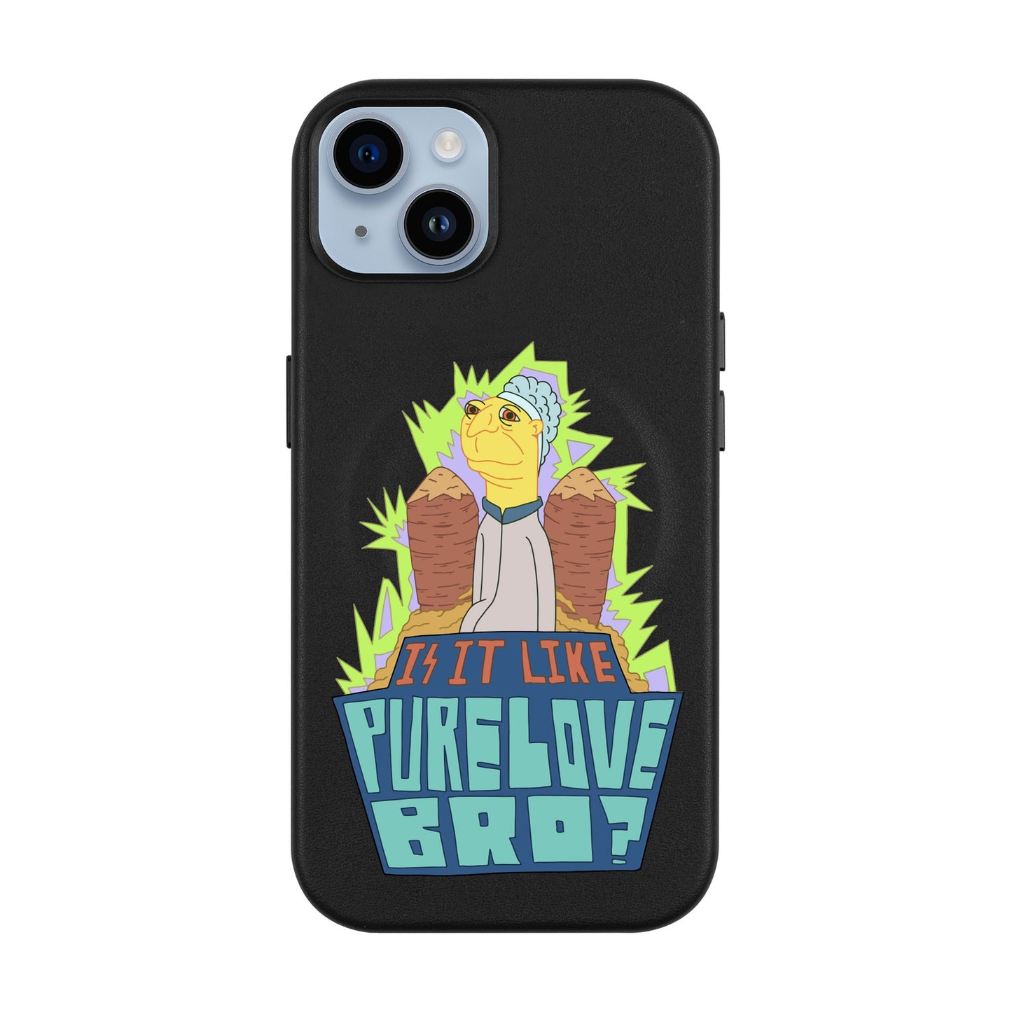 PURE LOVE-iPhone 14 Plus Leather Kılıf MagSafe Özellikli