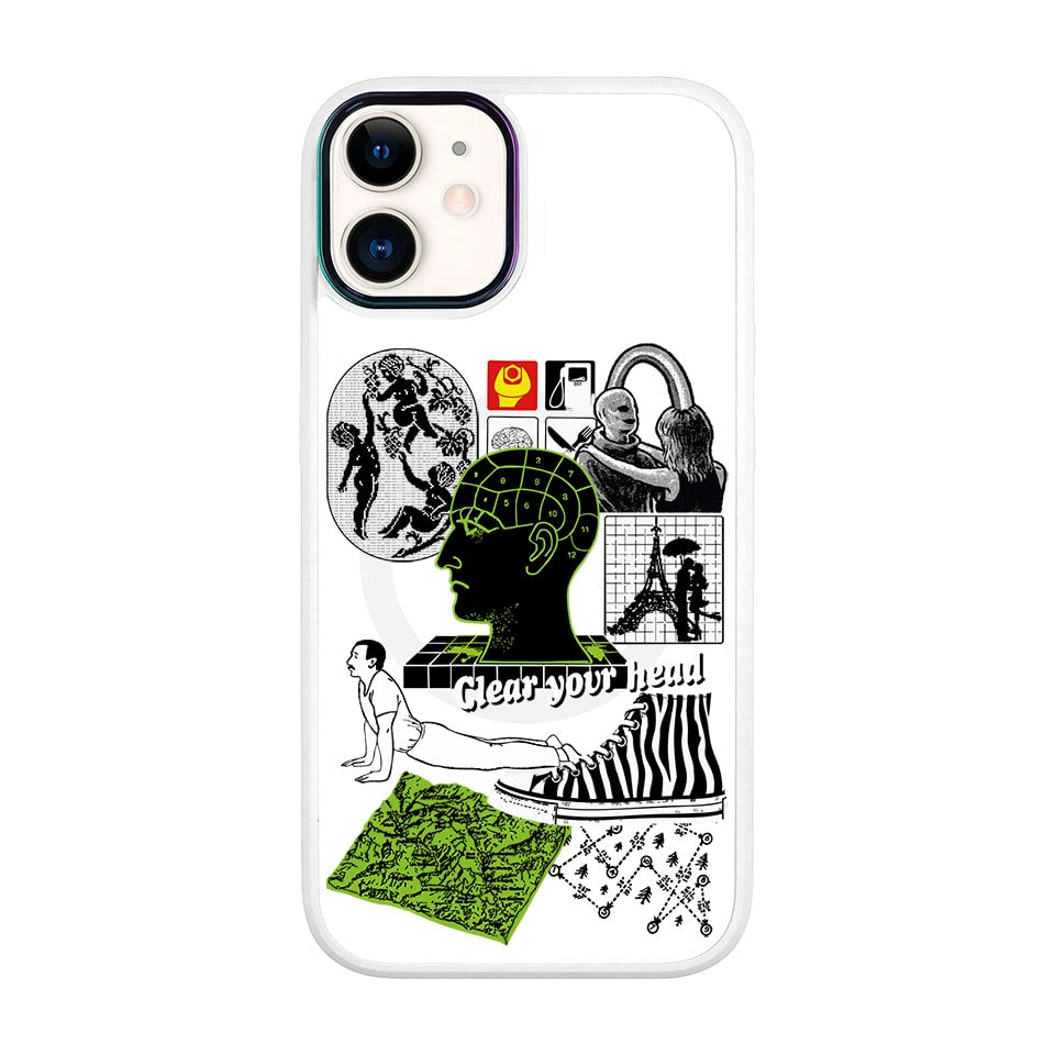 CLEAR YOUR HEAD-iPhone 12 Vigor Kılıf MagSafe Özellikli