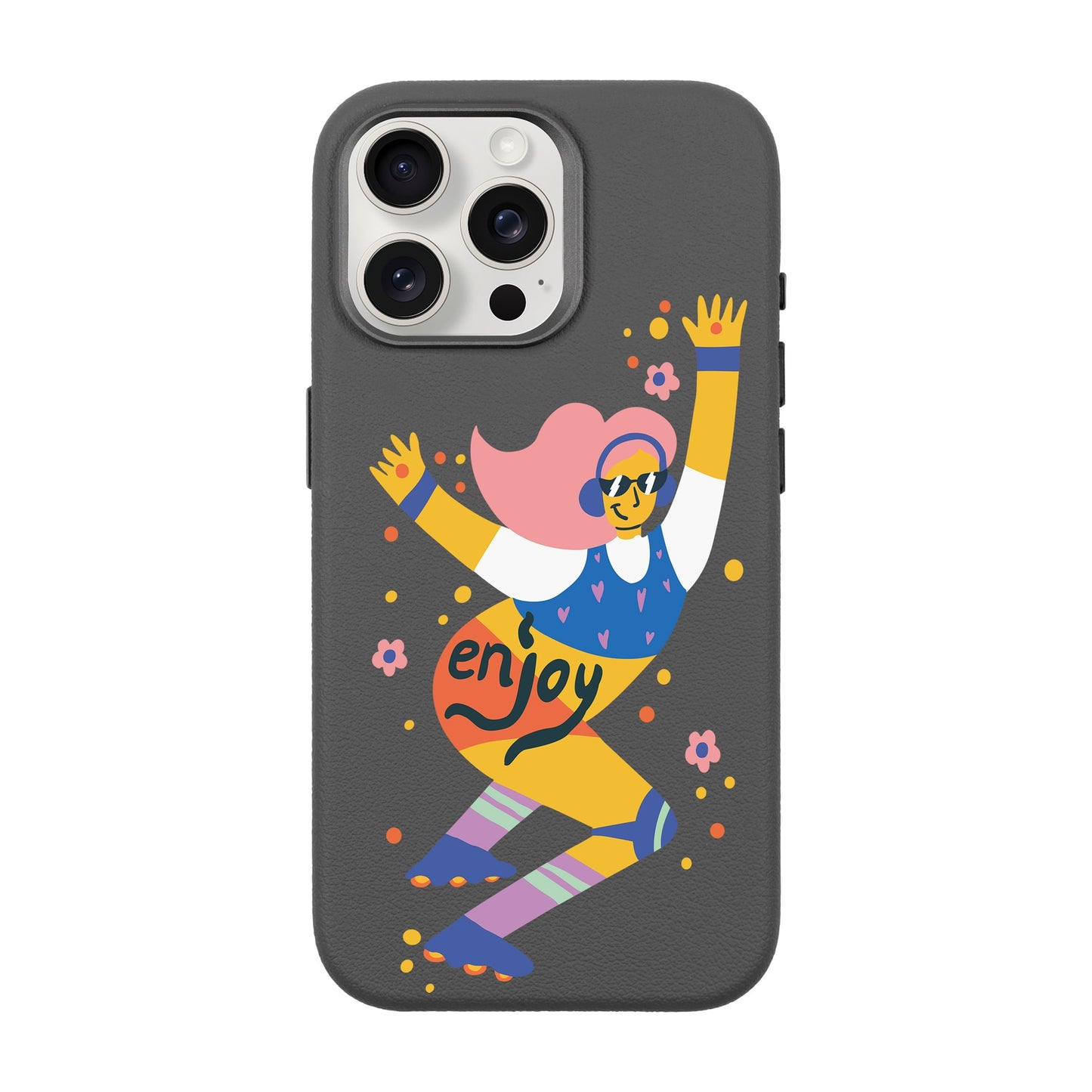 ENJOY-iPhone 15 Pro Max Leather Premium Kılıf MagSafe Özellikli