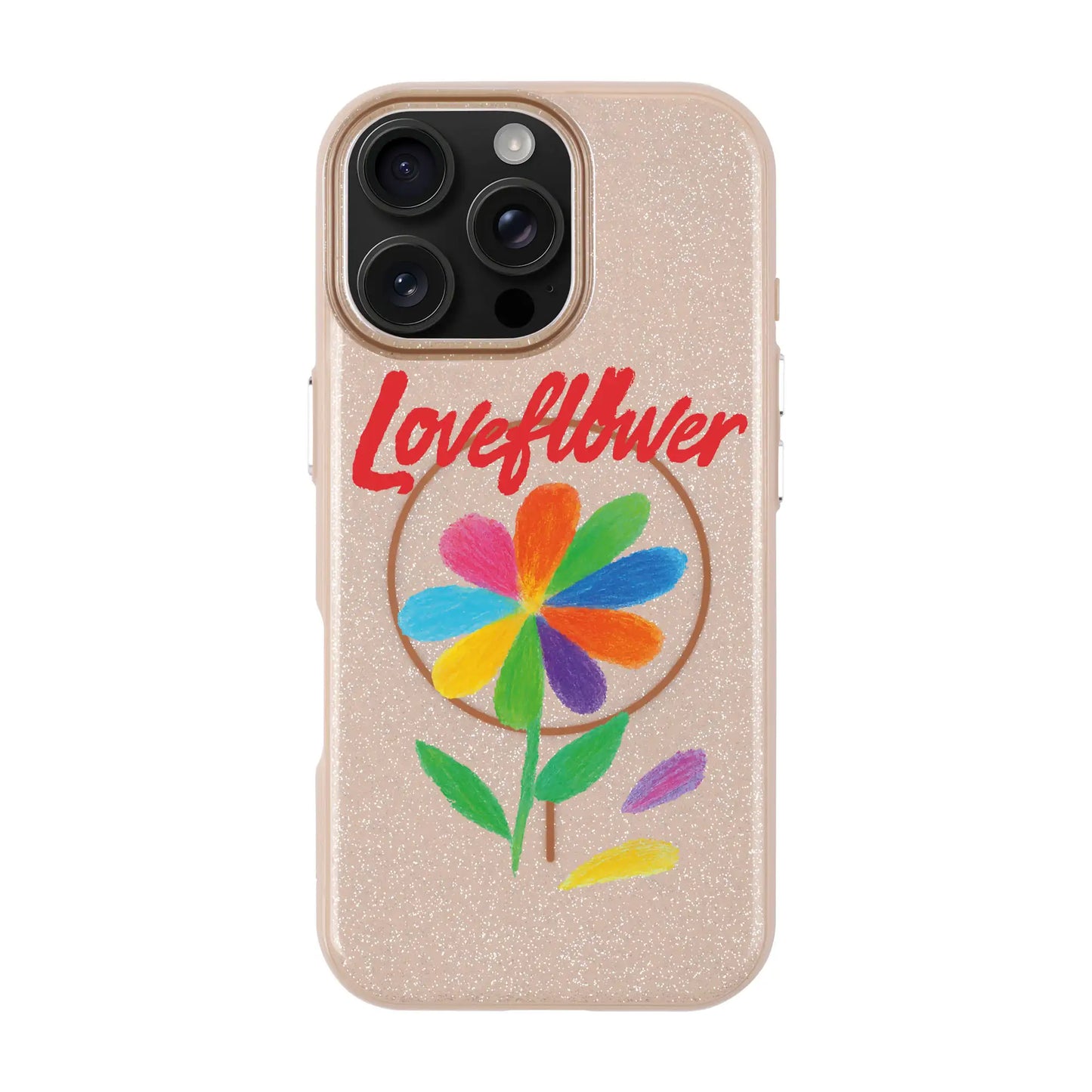 LOVE FLOWER-iPhone 16 Pro Max Radiant Kılıf MagSafe Özellikli