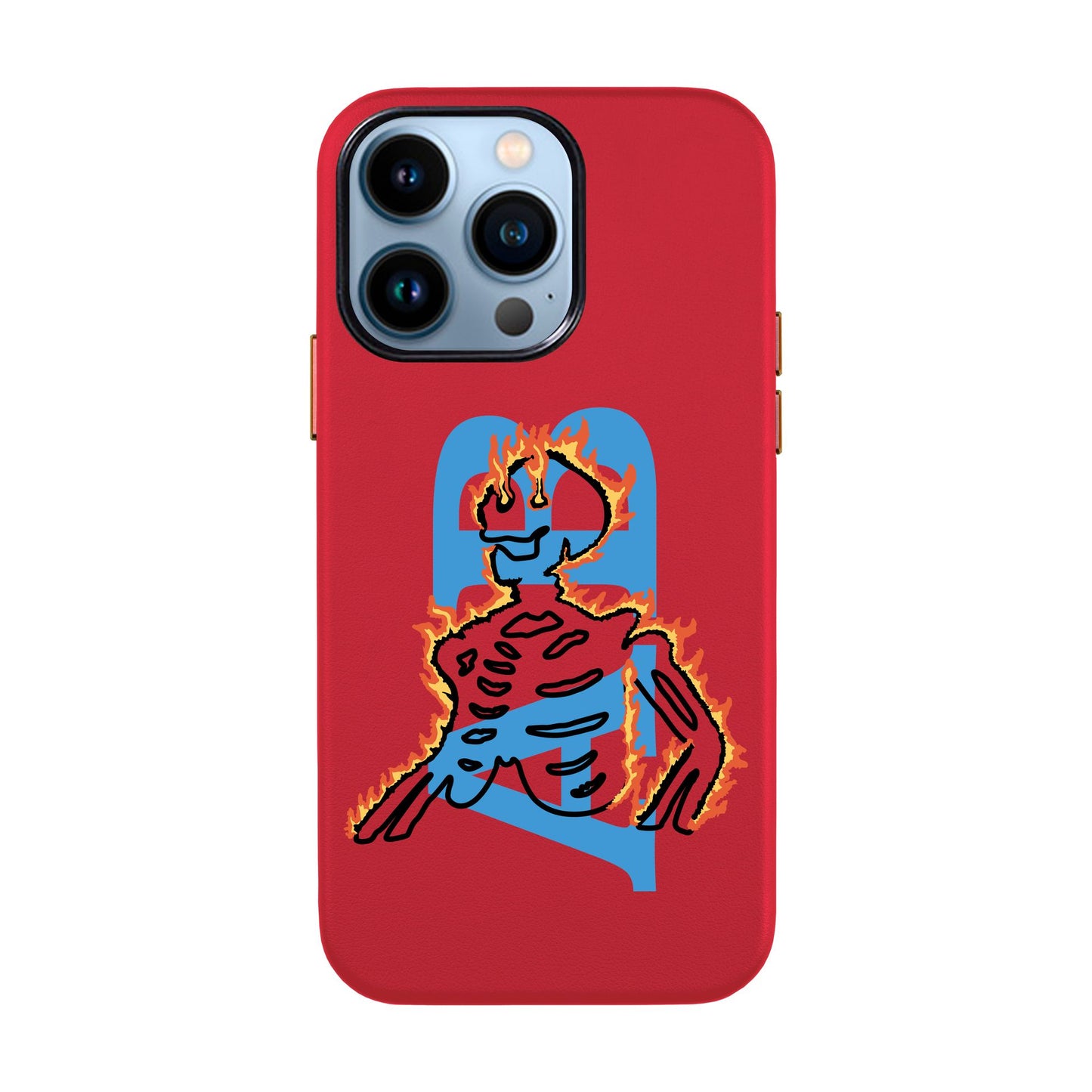 HOT HUMAN KİŞİSELLEŞTİRİLMİŞ-iPhone 13 Pro Leather Kılıf