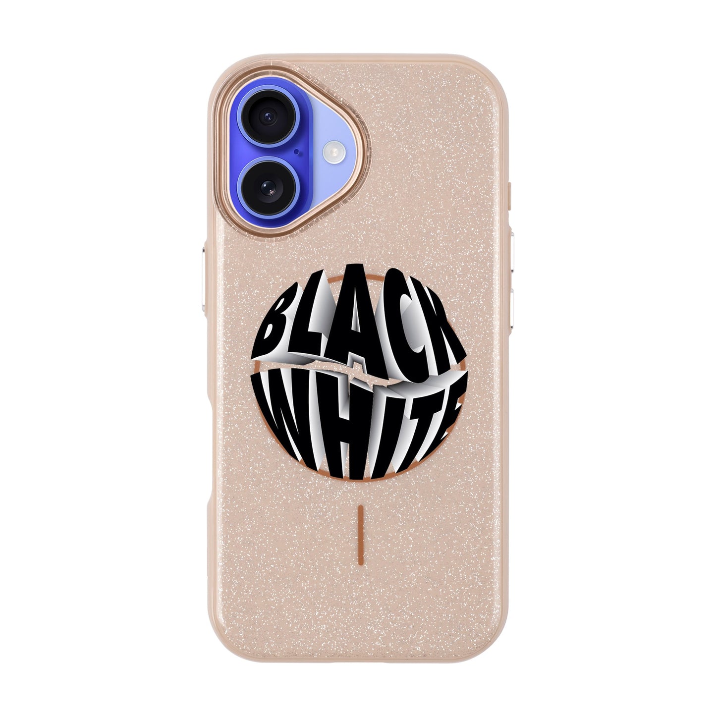 BLACK WHITE-iPhone 16 Plus Radiant Kılıf MagSafe Özellikli