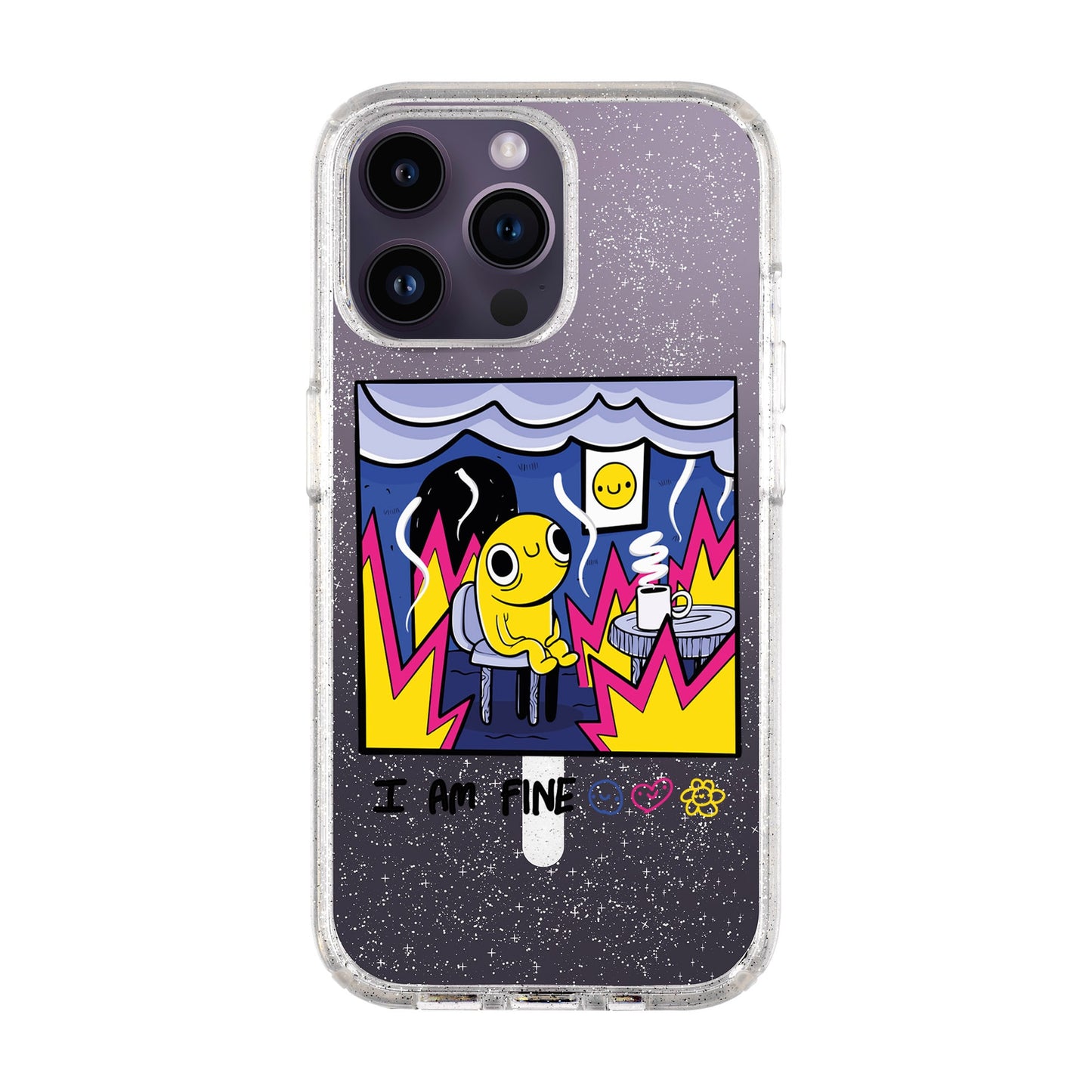 I AM FINE-iPhone 14 Pro Max Shiny Kılıf MagSafe Özellikli