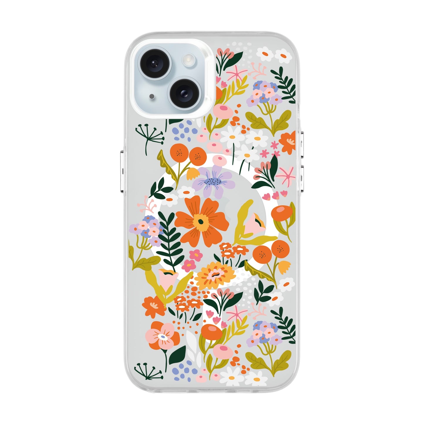 FLOWER-iPhone 15 Plus Hold Kılıf MagSafe Özellikli