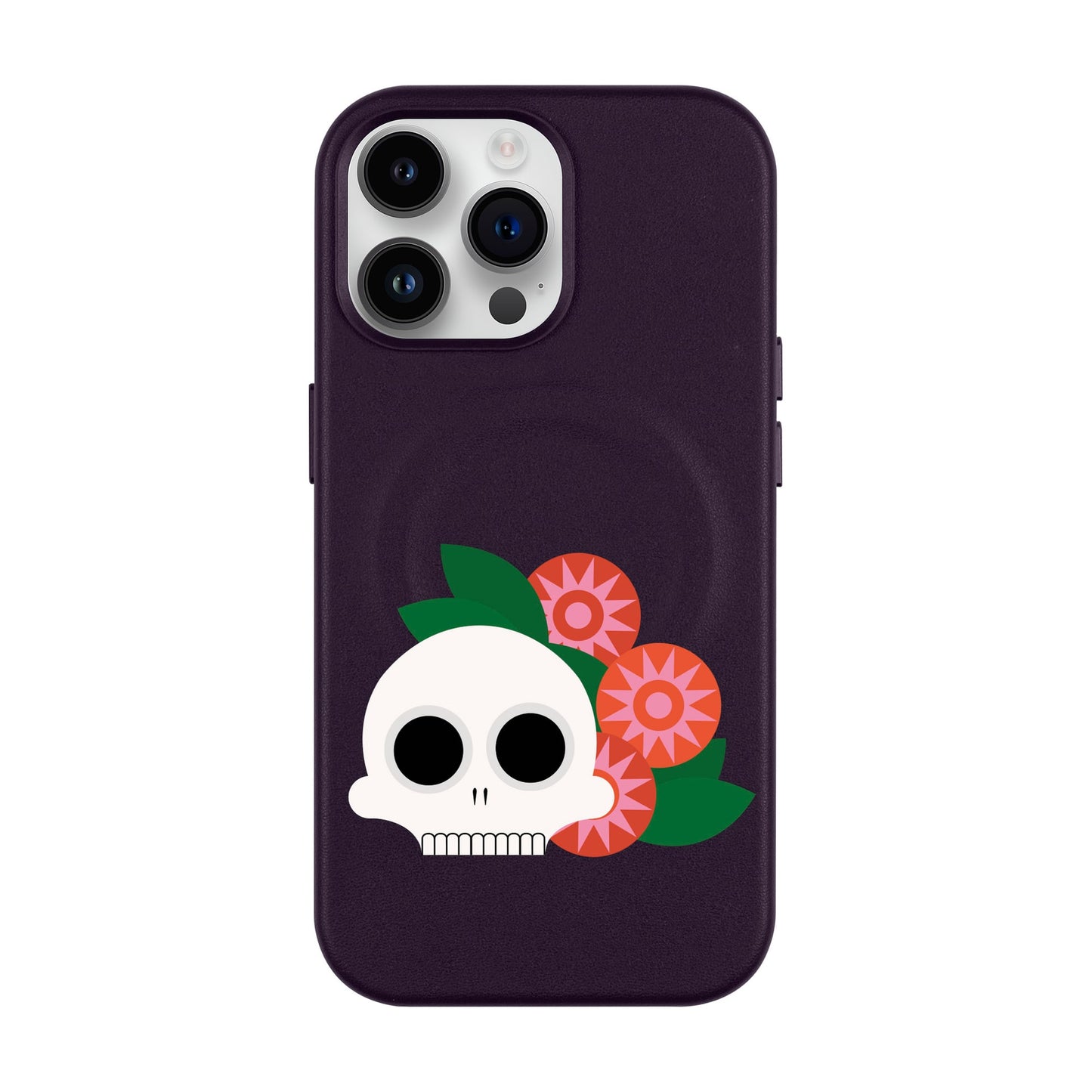 MEMENTO BLOOM-iPhone 14 Pro Max Leather Kılıf MagSafe Özellikli