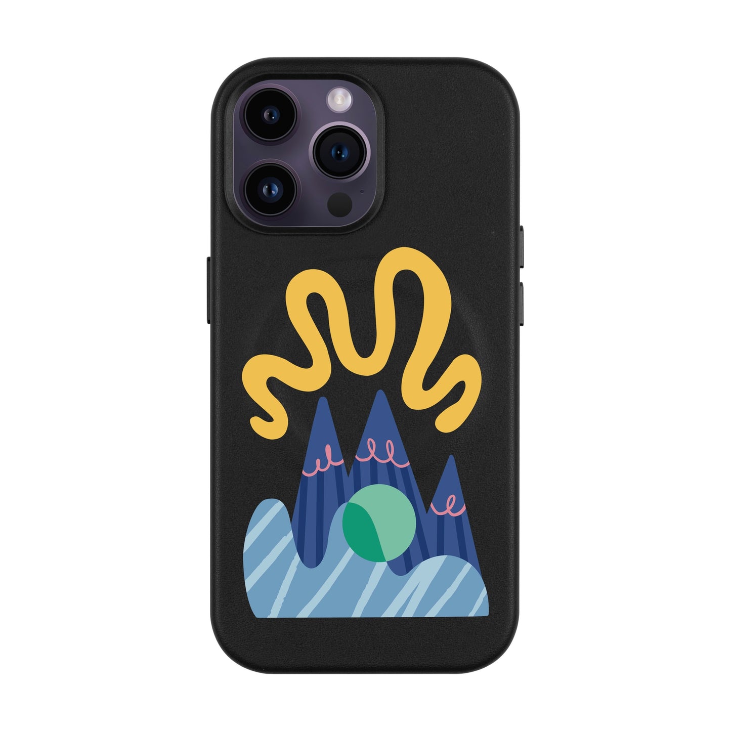 MOUNTAIN-iPhone 14 Pro Max Leather Kılıf MagSafe Özellikli
