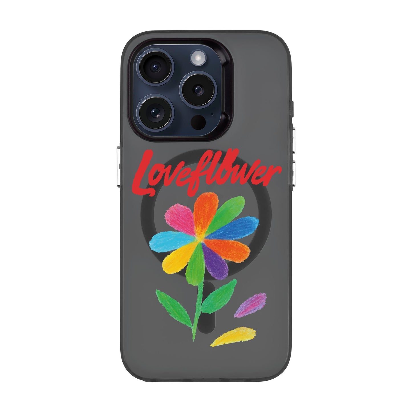LOVE FLOWER-iPhone 15 Pro Hold Kılıf MagSafe Özellikli