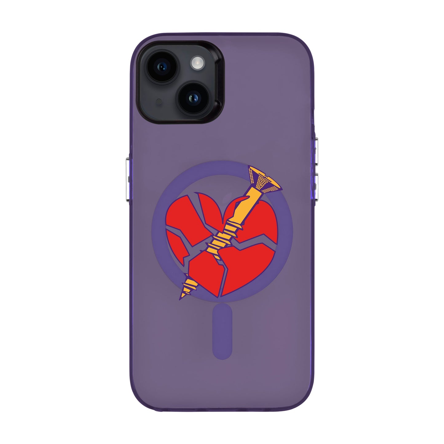 BROKEN HEART-iPhone 14 Plus Hold Kılıf MagSafe Özellikli