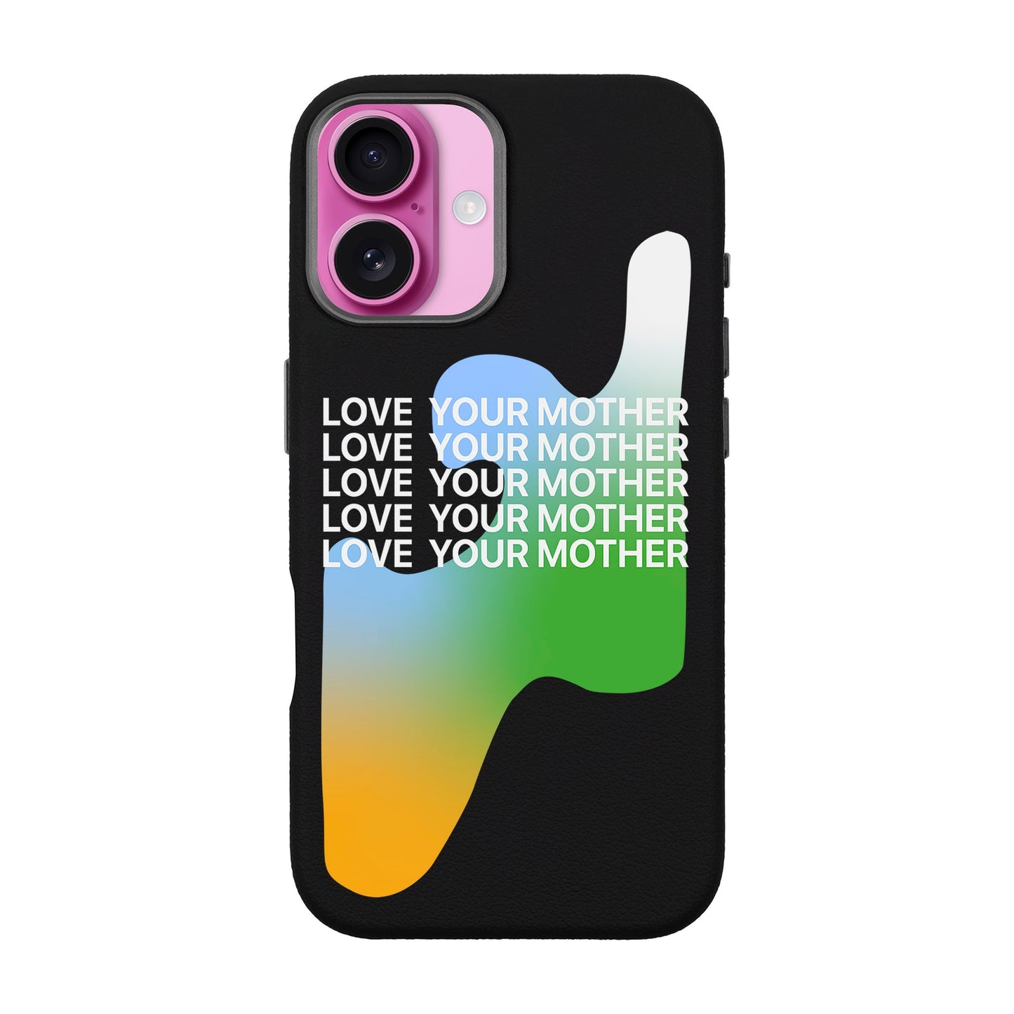 LOVE YOUR MOTHER-iPhone 16 Plus Leather Premium Kılıf MagSafe Özellikli