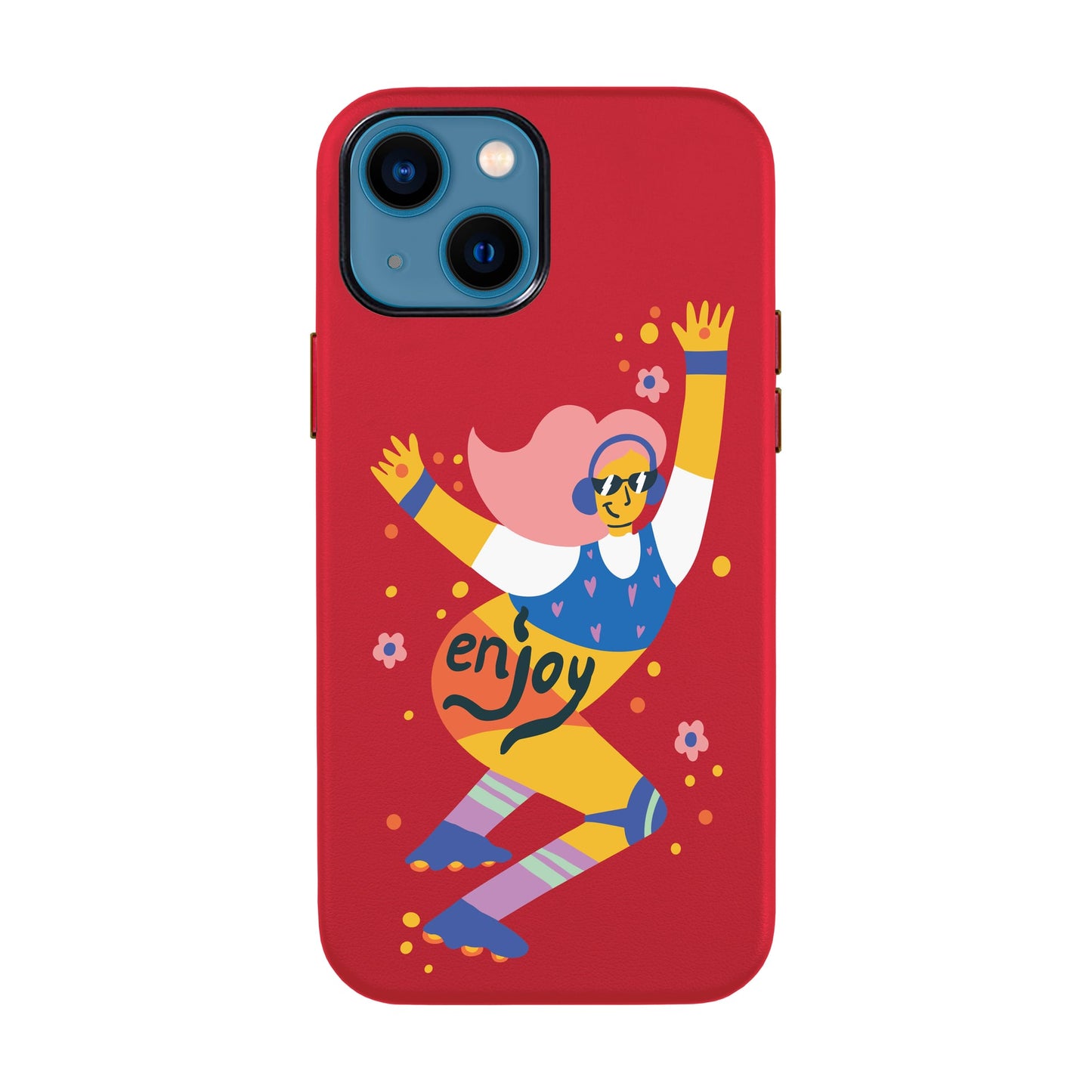 ENJOY-iPhone 14 Leather Kılıf