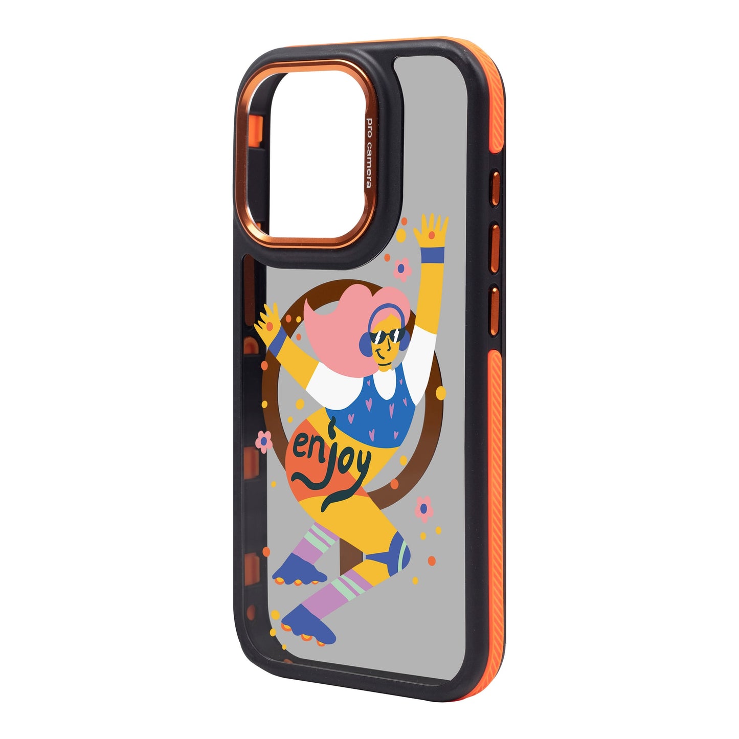 ENJOY-iPhone 15 Pro Max Dark Kılıf MagSafe Özellikli