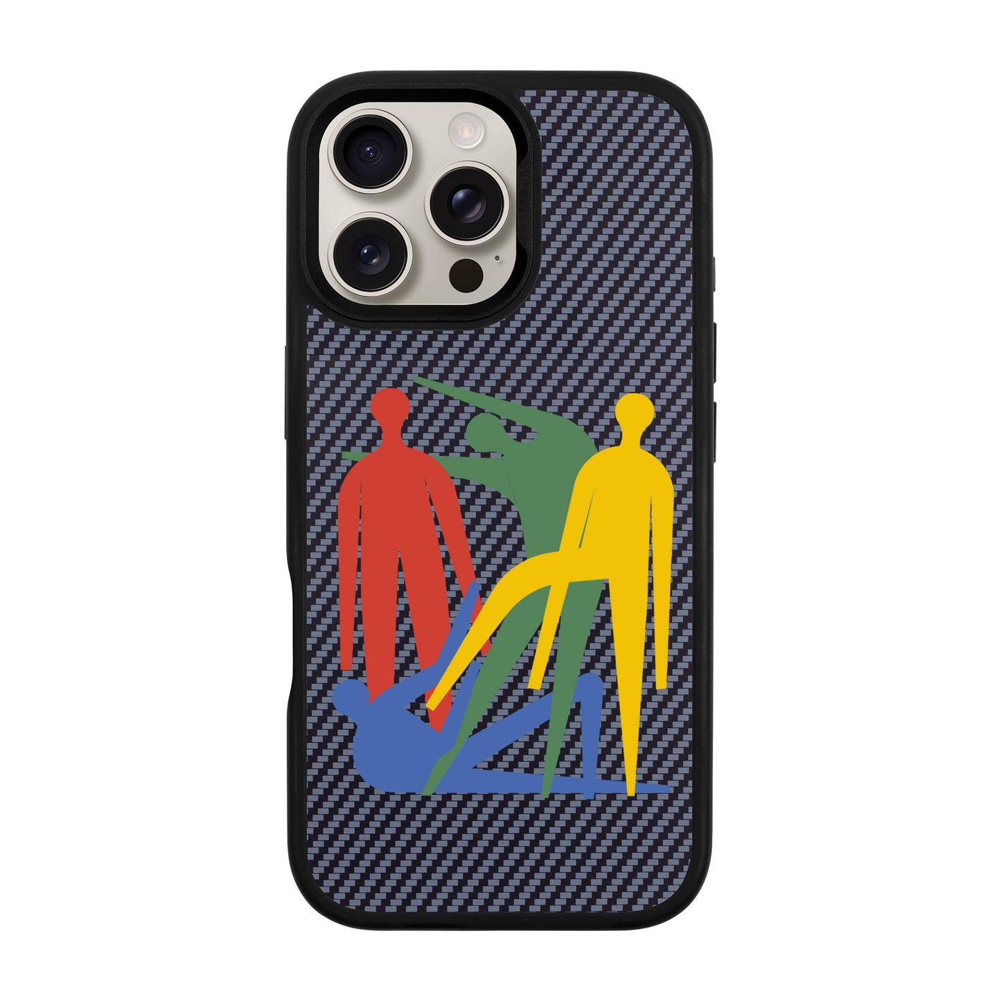MANBOS-iPhone 16 Pro Max Plaid Kılıf MagSafe Özellikli