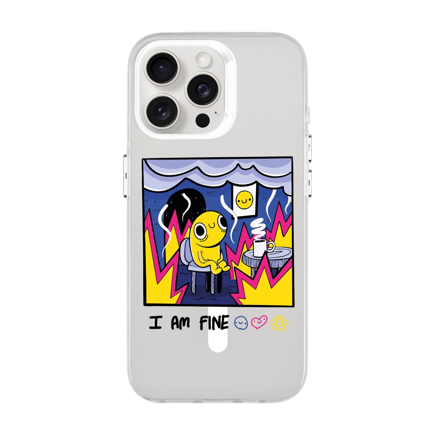 I AM FINE-iPhone 15 Pro Max Hold Kılıf MagSafe Özellikli