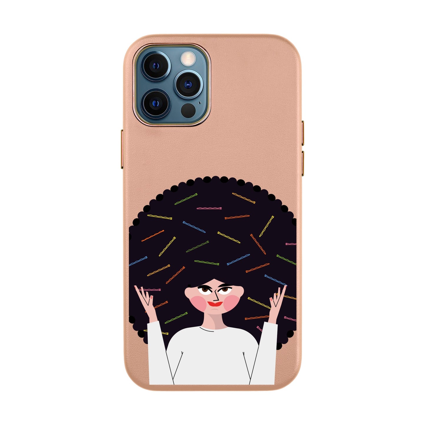 TANGLES OF HAPPINESS-iPhone X / Xs Leather Kılıf