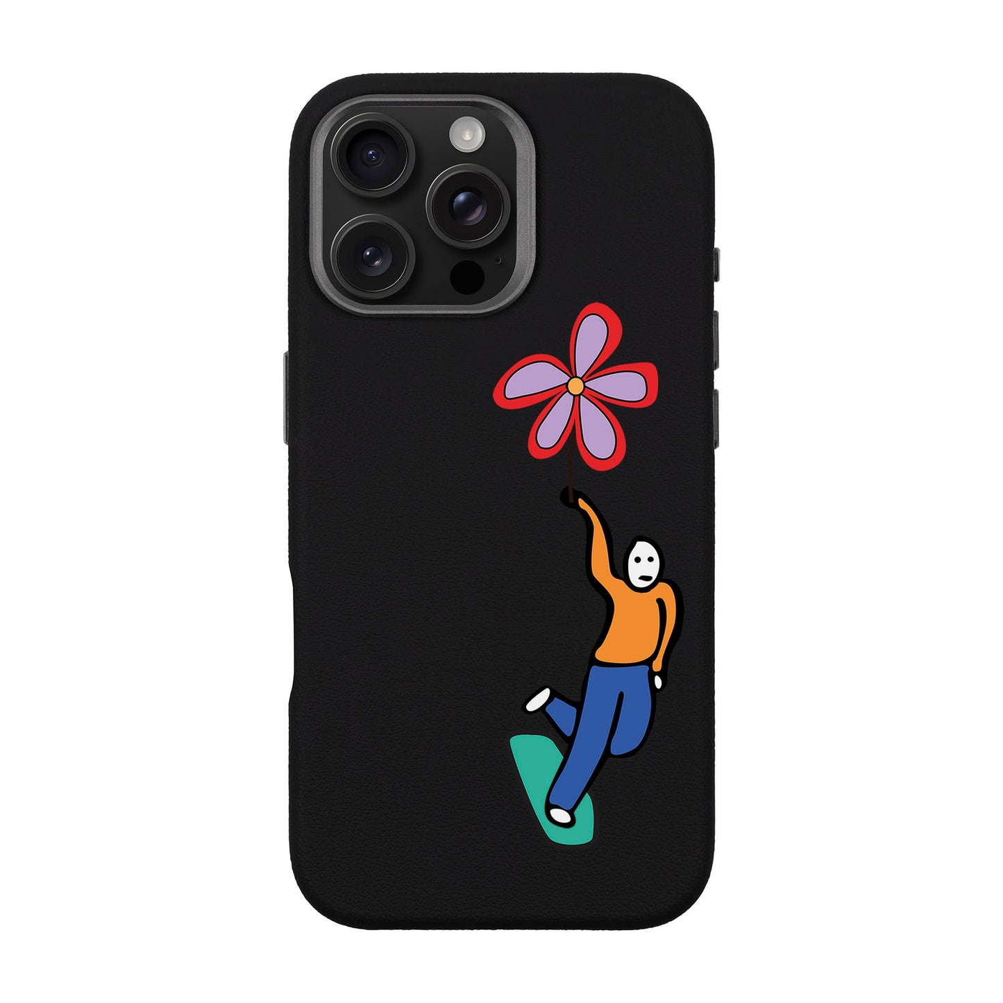 SKATEBOARDER-iPhone 16 Pro Max Leather Premium Kılıf MagSafe Özellikli