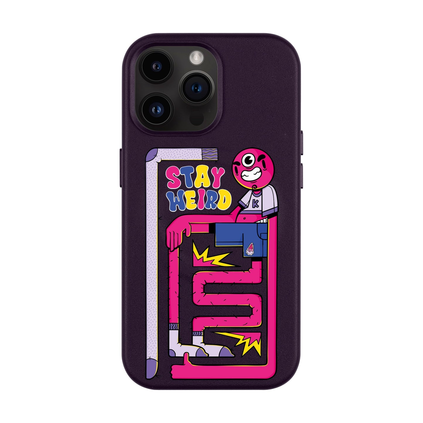 OG TOOTHY-iPhone 14 Pro Max Leather Kılıf MagSafe Özellikli
