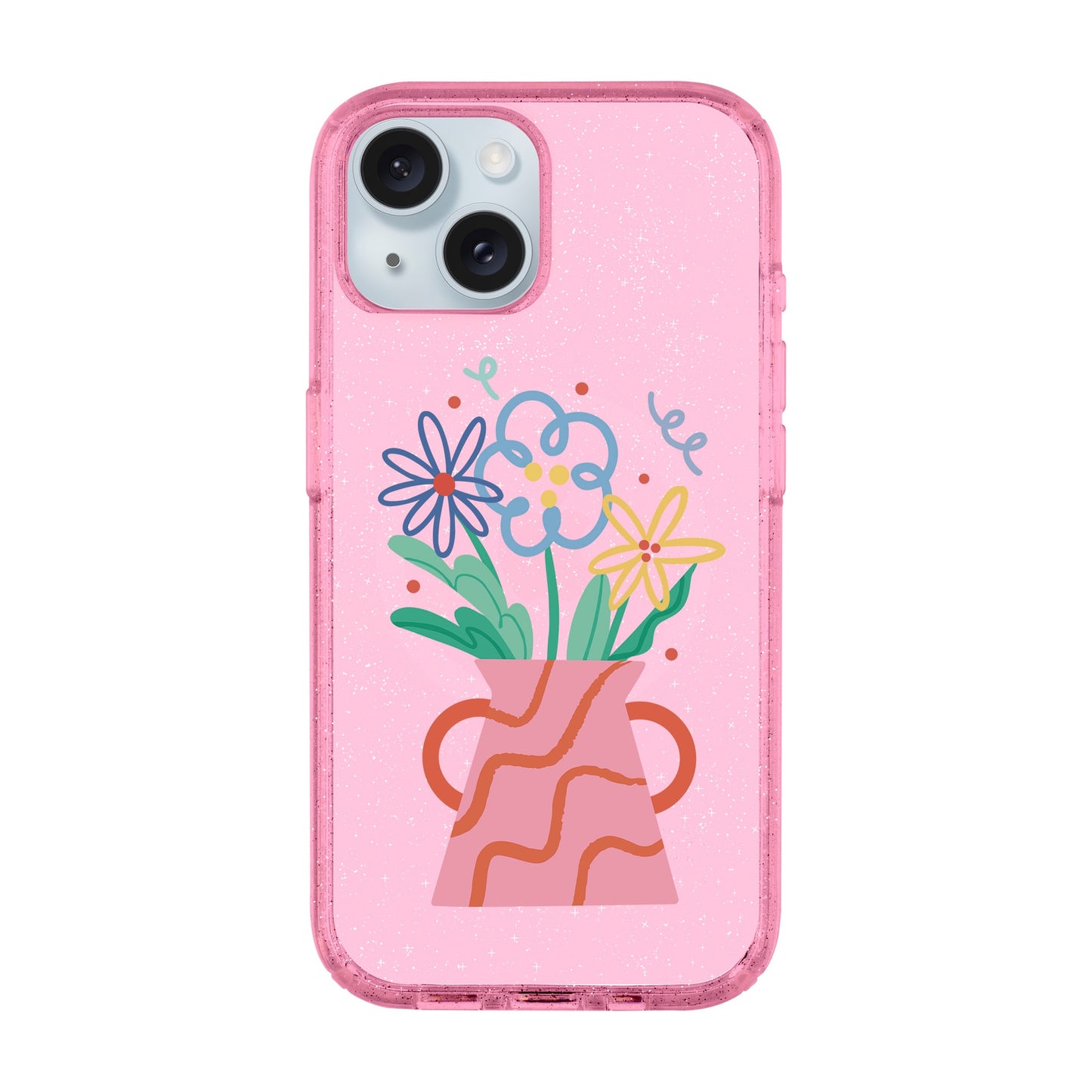 PINK VASE-iPhone 14 Plus Shiny Kılıf MagSafe Özellikli