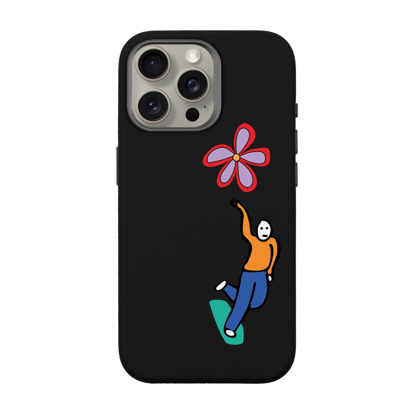 SKATEBOARDER-iPhone 15 Pro Max Leather Premium Kılıf MagSafe Özellikli