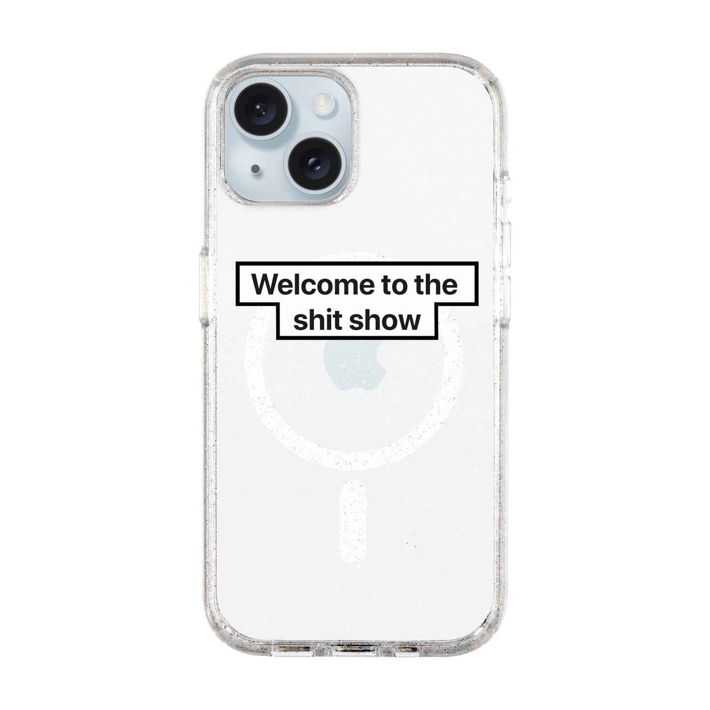WELCOME-iPhone 15 Plus Shiny Kılıf MagSafe Özellikli